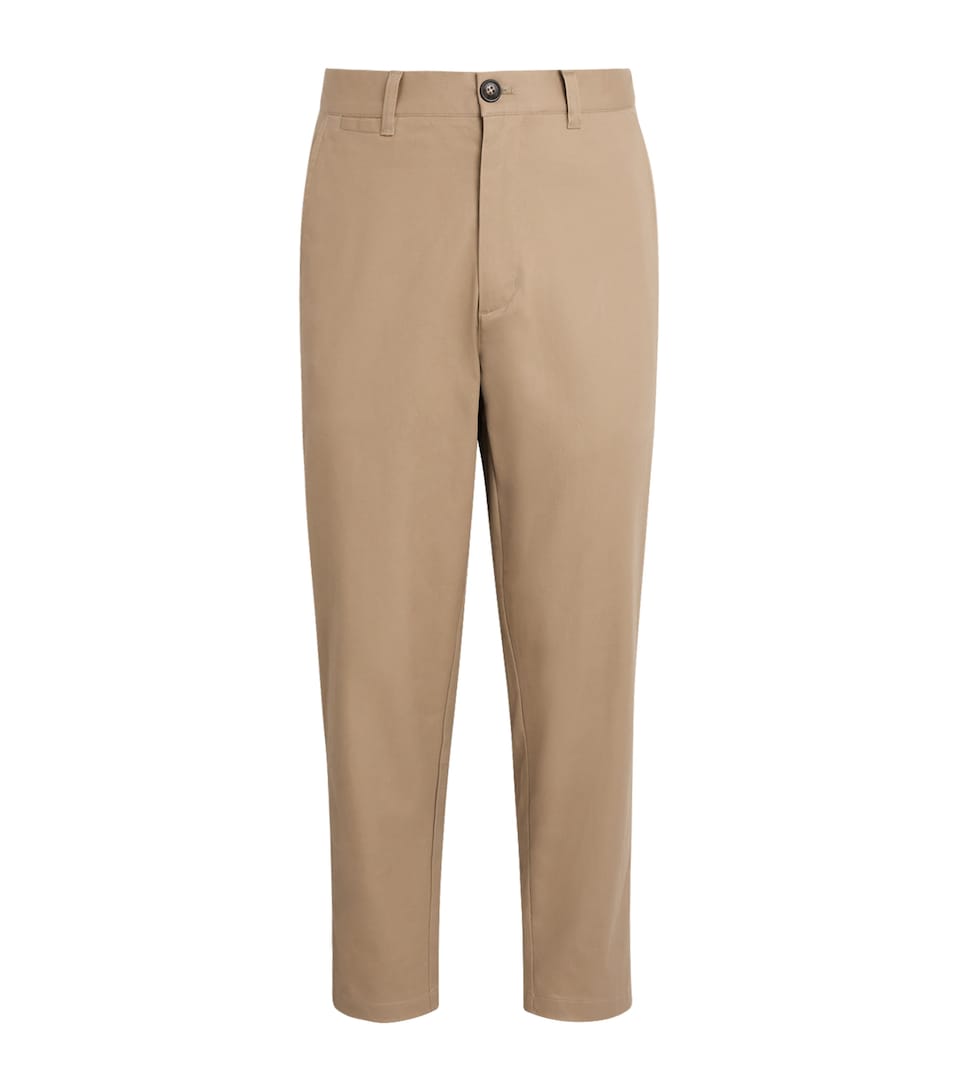 Barbour Mens Stretch-Cotton Sateen Tapered Chinos Washed Stone