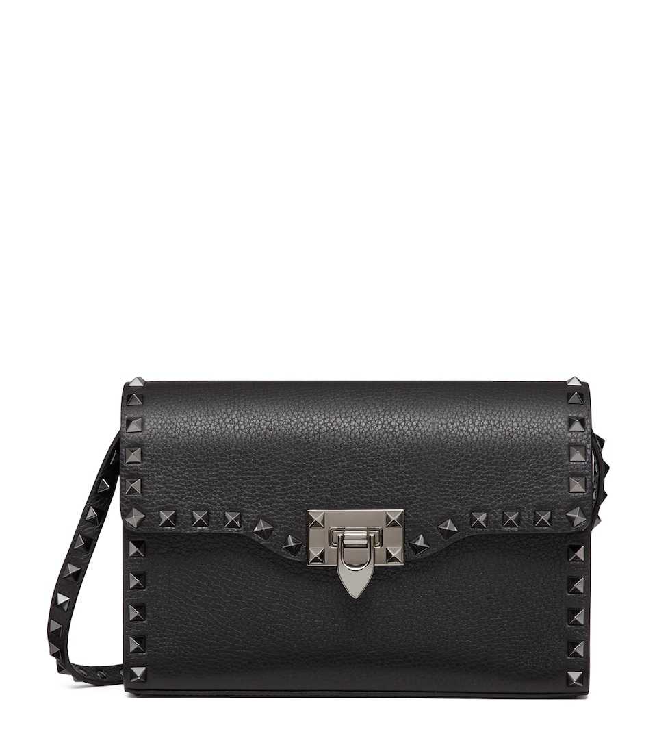 Small Leather Rockstud Shoulder Bag