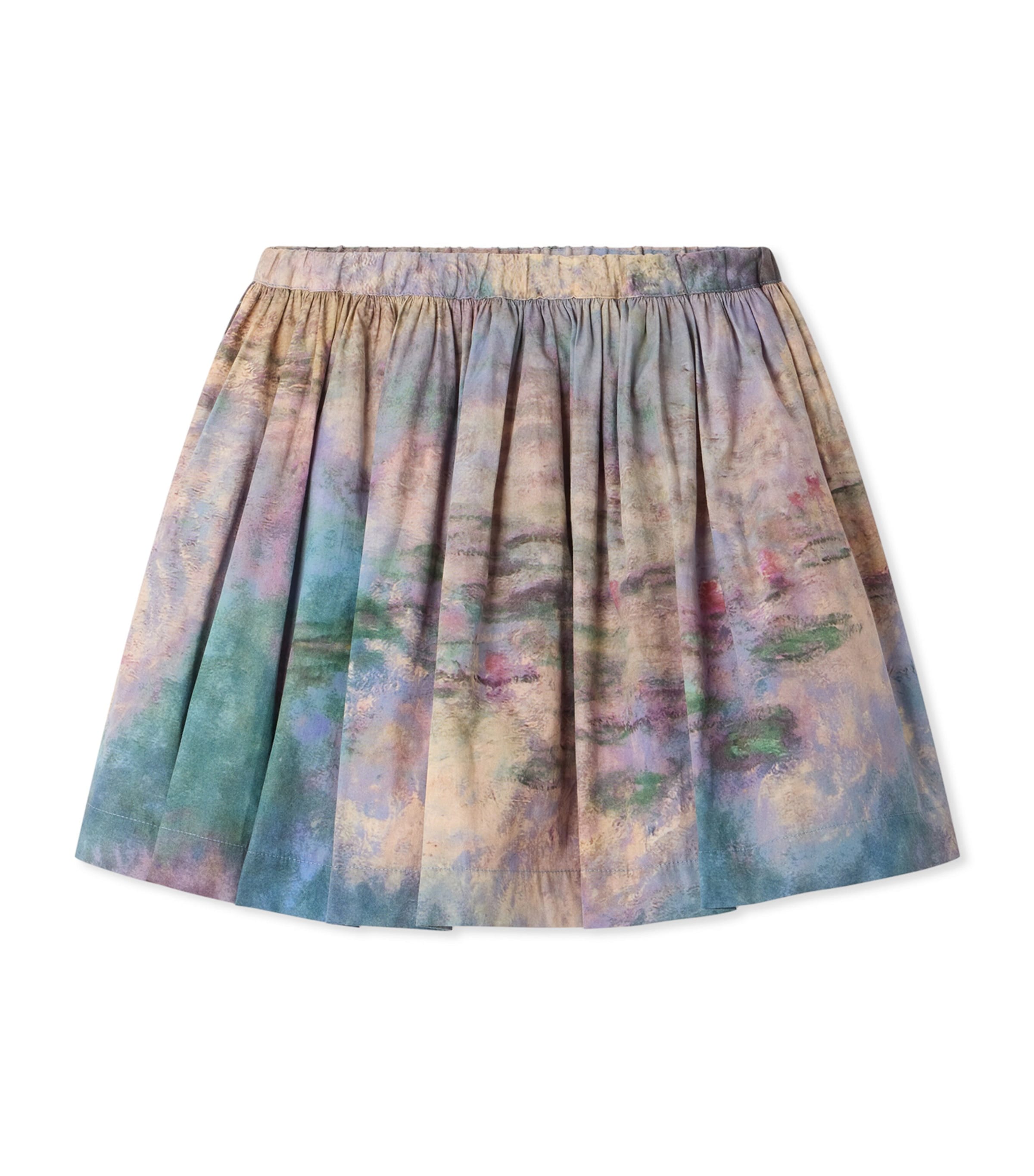 Bonpoint x MoMa Cotton Suzon Skirt (4-8 Years) Bleu Ardoise
