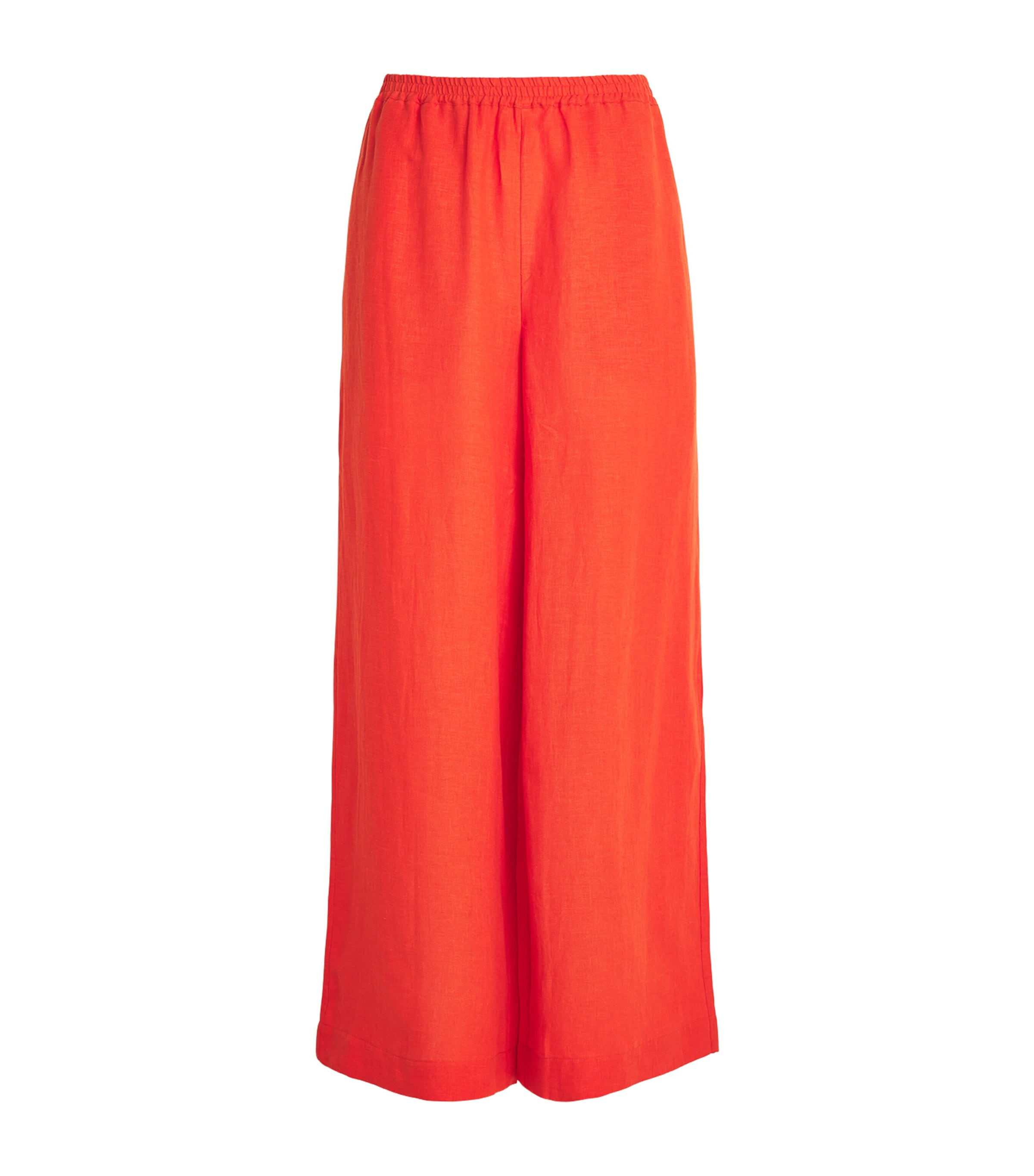 Eres Womens Linen Wide-Leg Trousers Rooibos