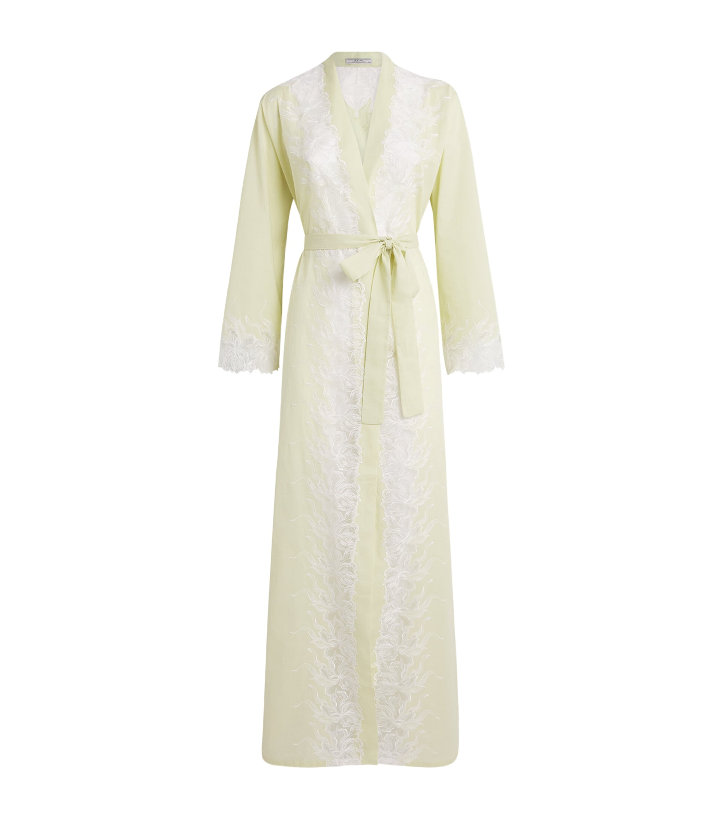 Bocan Womens Cotton Liliane Robe Light Green