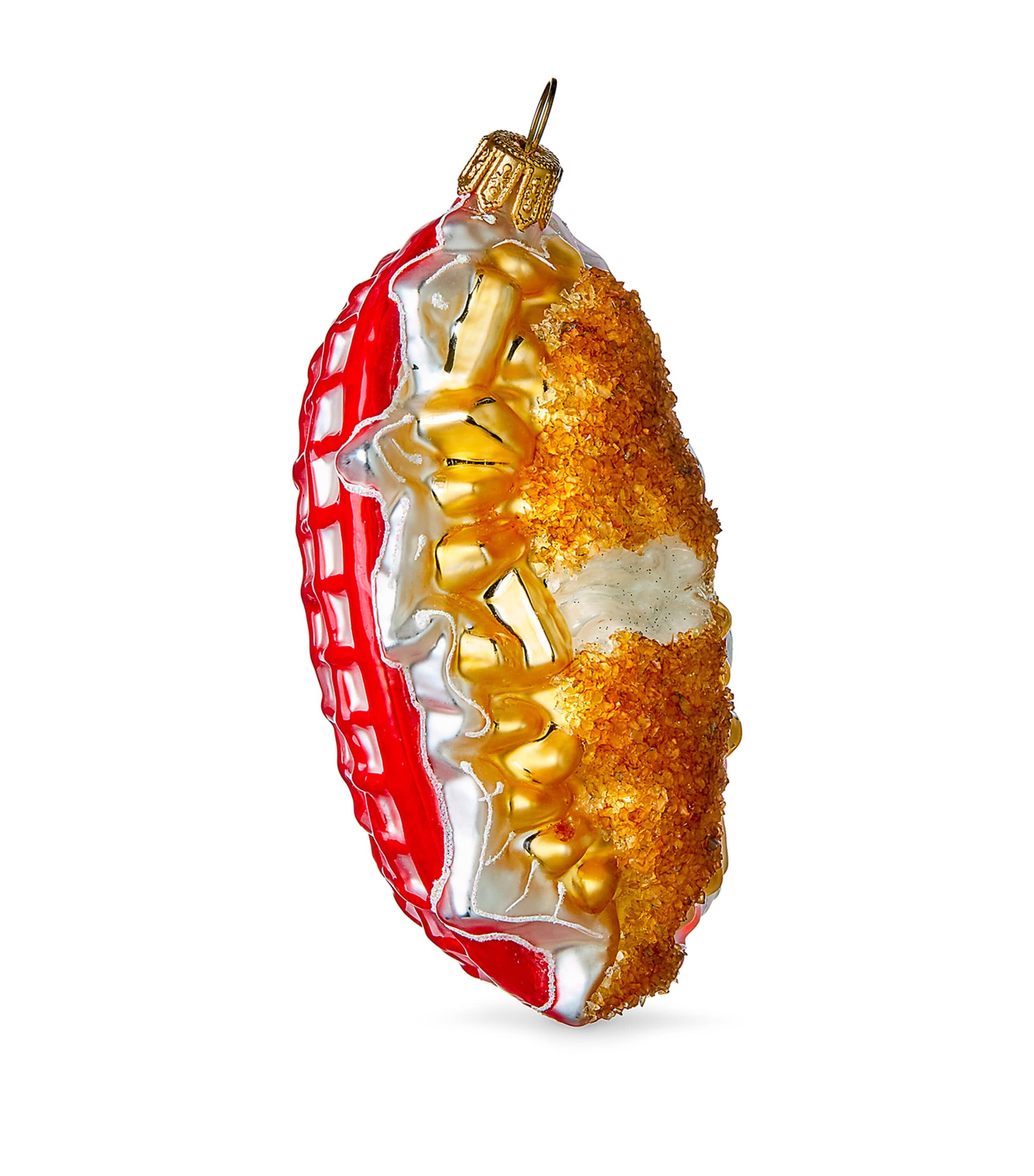 Glass Fish And Chips Tree Ornament
