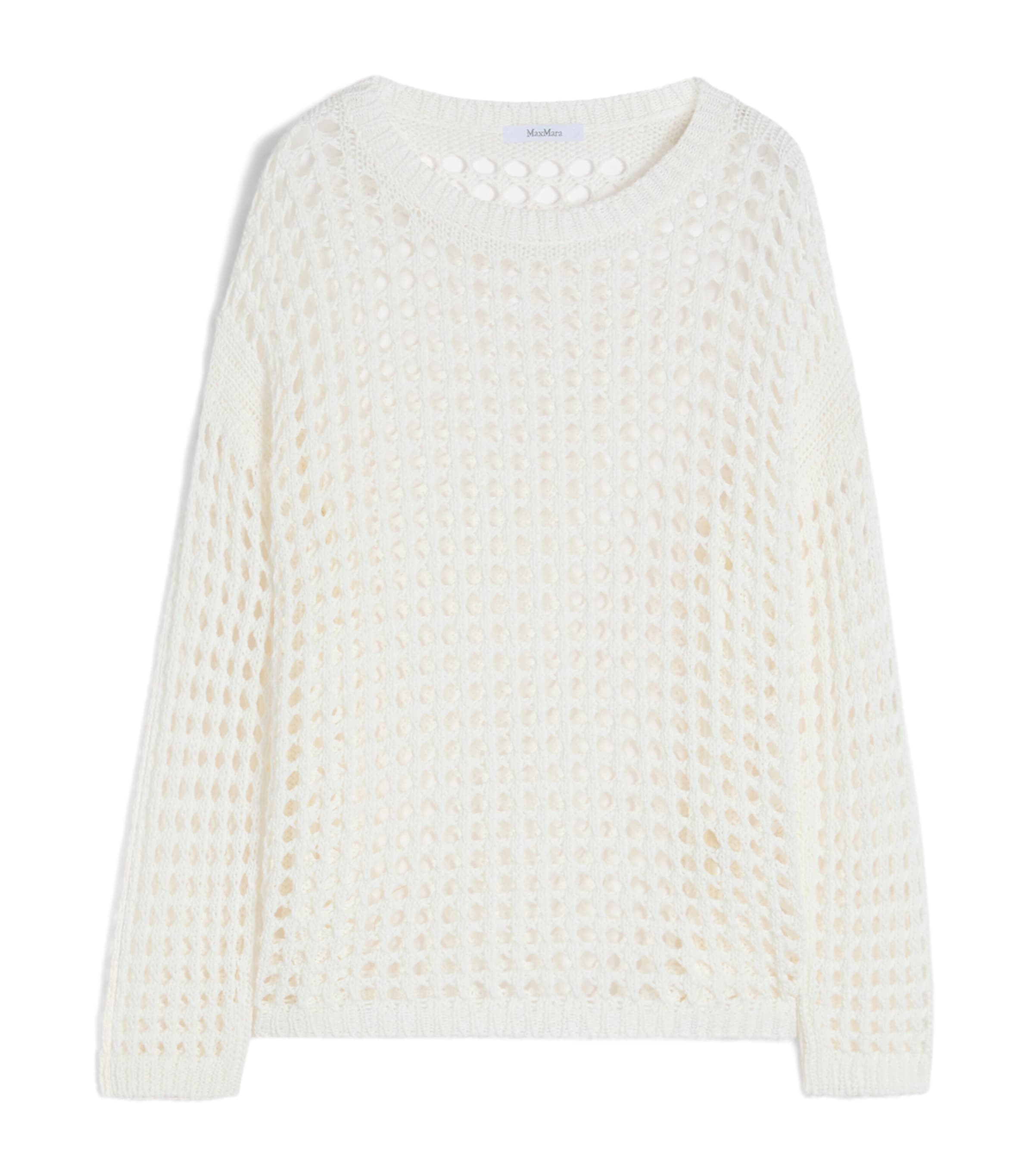 Cotton Open-Knit Sweater