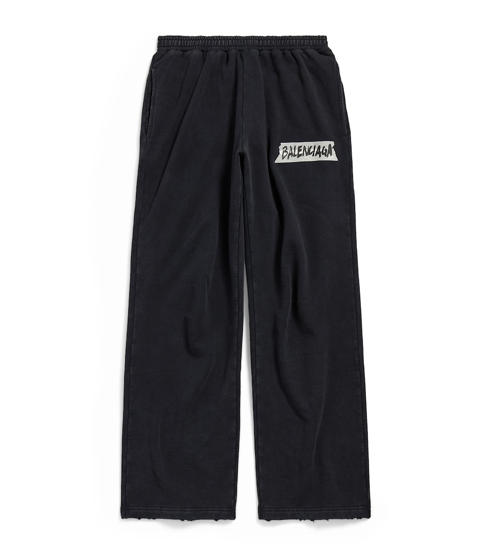 Cotton Masking Tape Logo Sweatpants