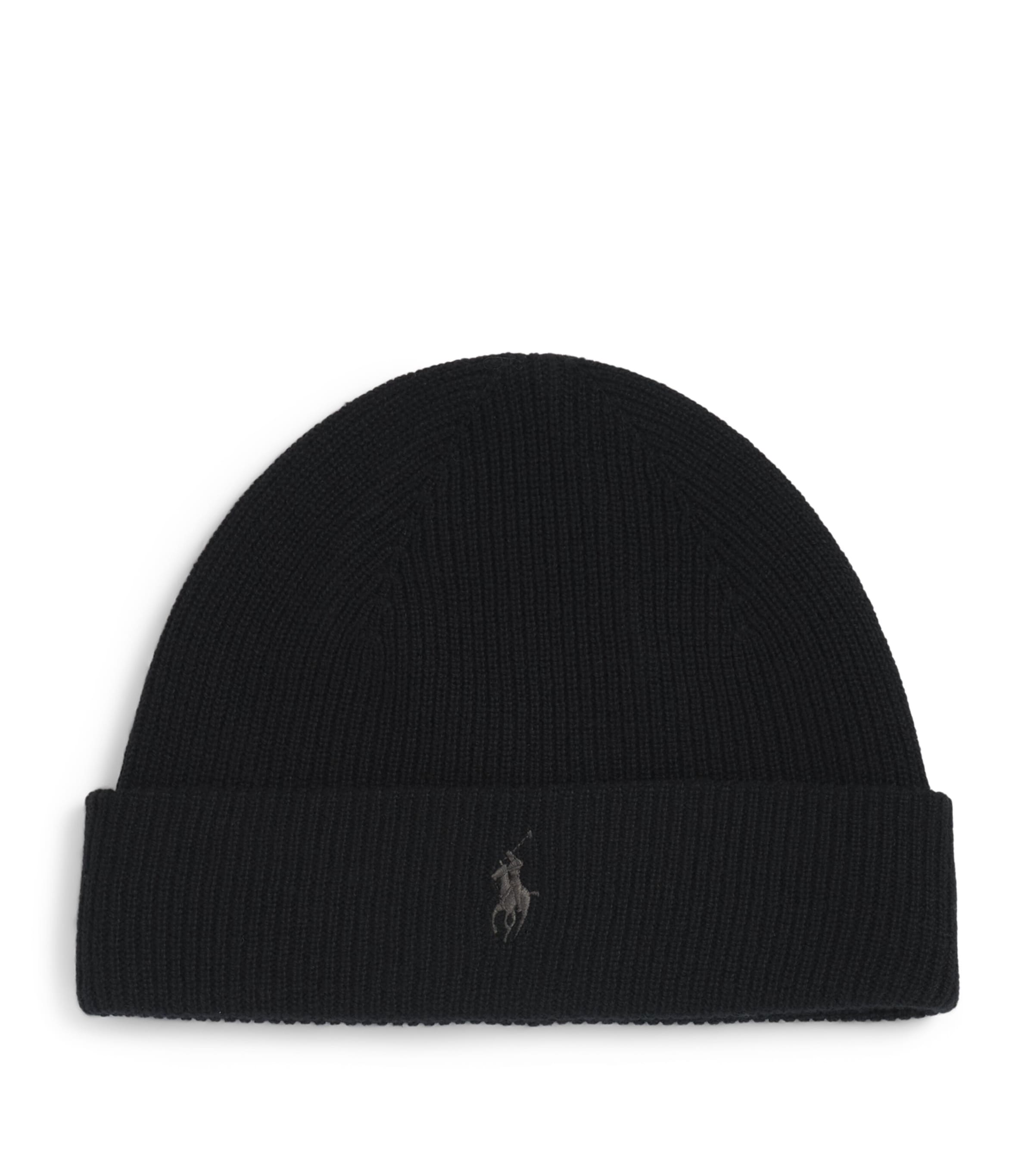 Polo Ralph Lauren Wool Polo Pony Beanie Polo Black