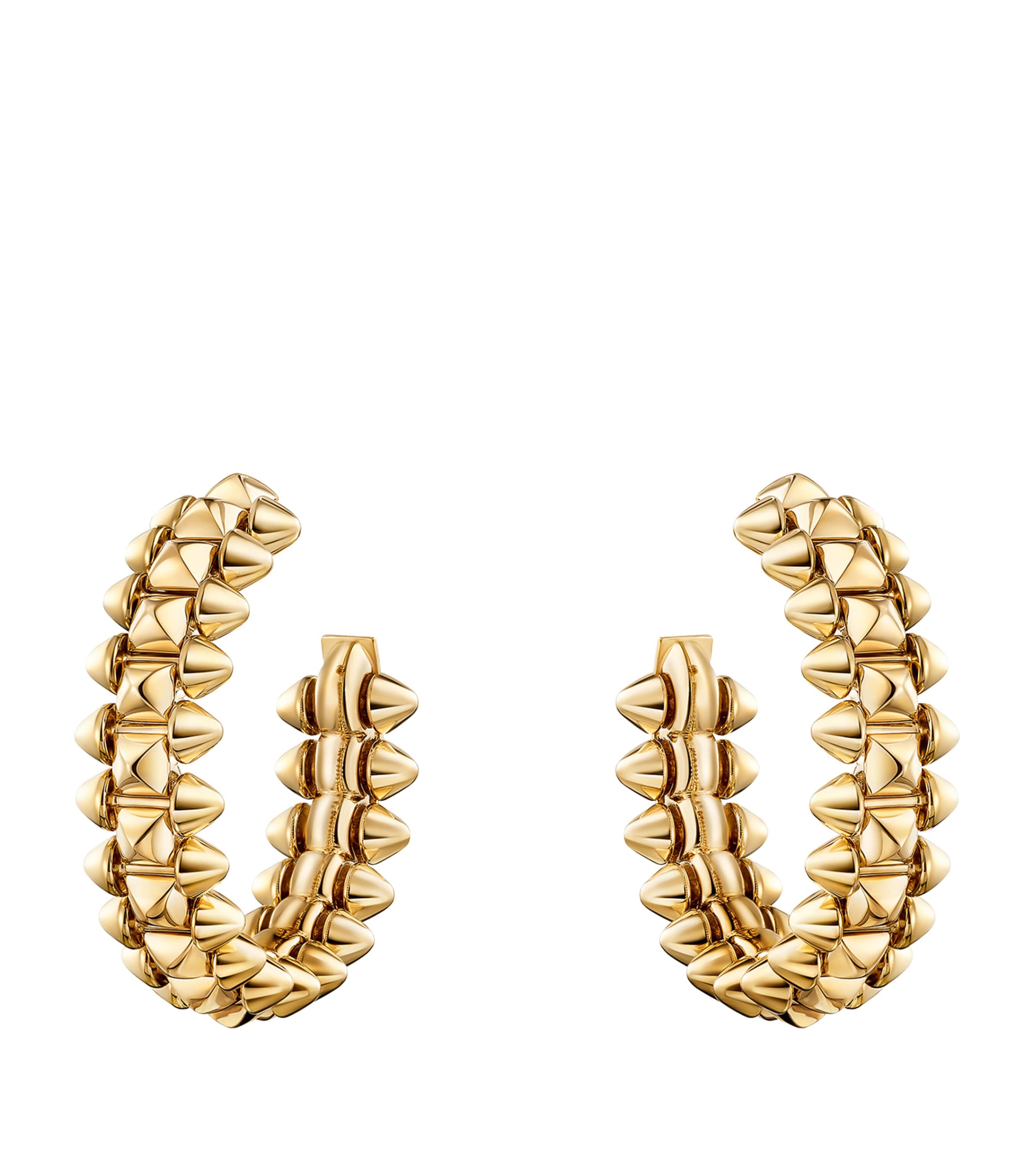 Yellow Gold Clash de Cartier Hoop Earrings (S/M)