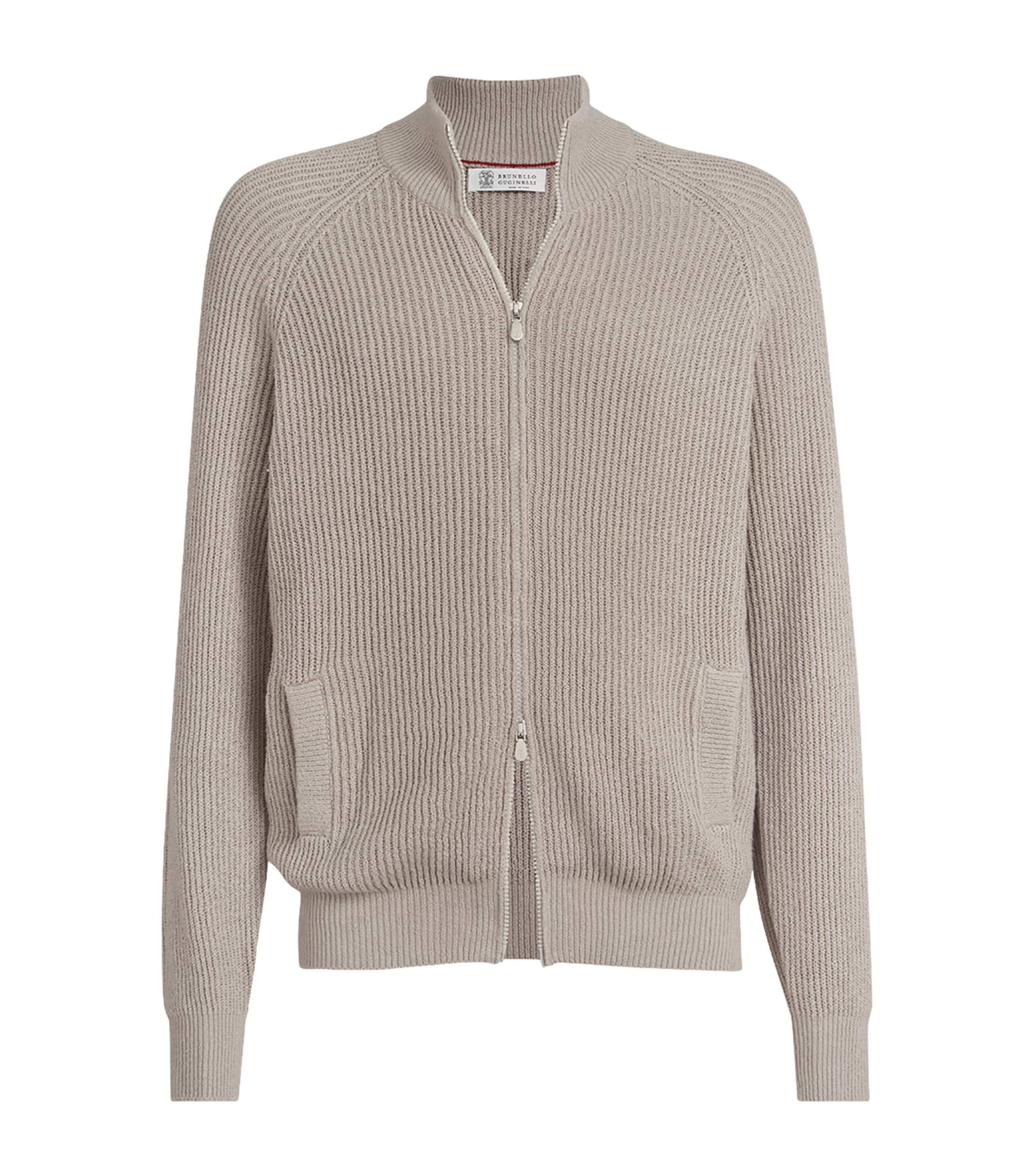 Cotton Ribbed Cardigan