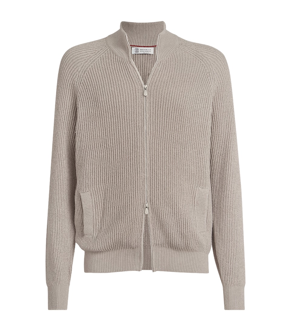 Cotton Ribbed Cardigan