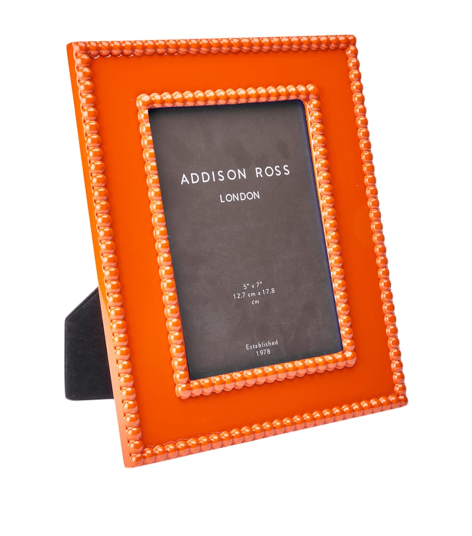Addison Ross Lacquer Bobbin Picture Frame (5" x 7") Orange