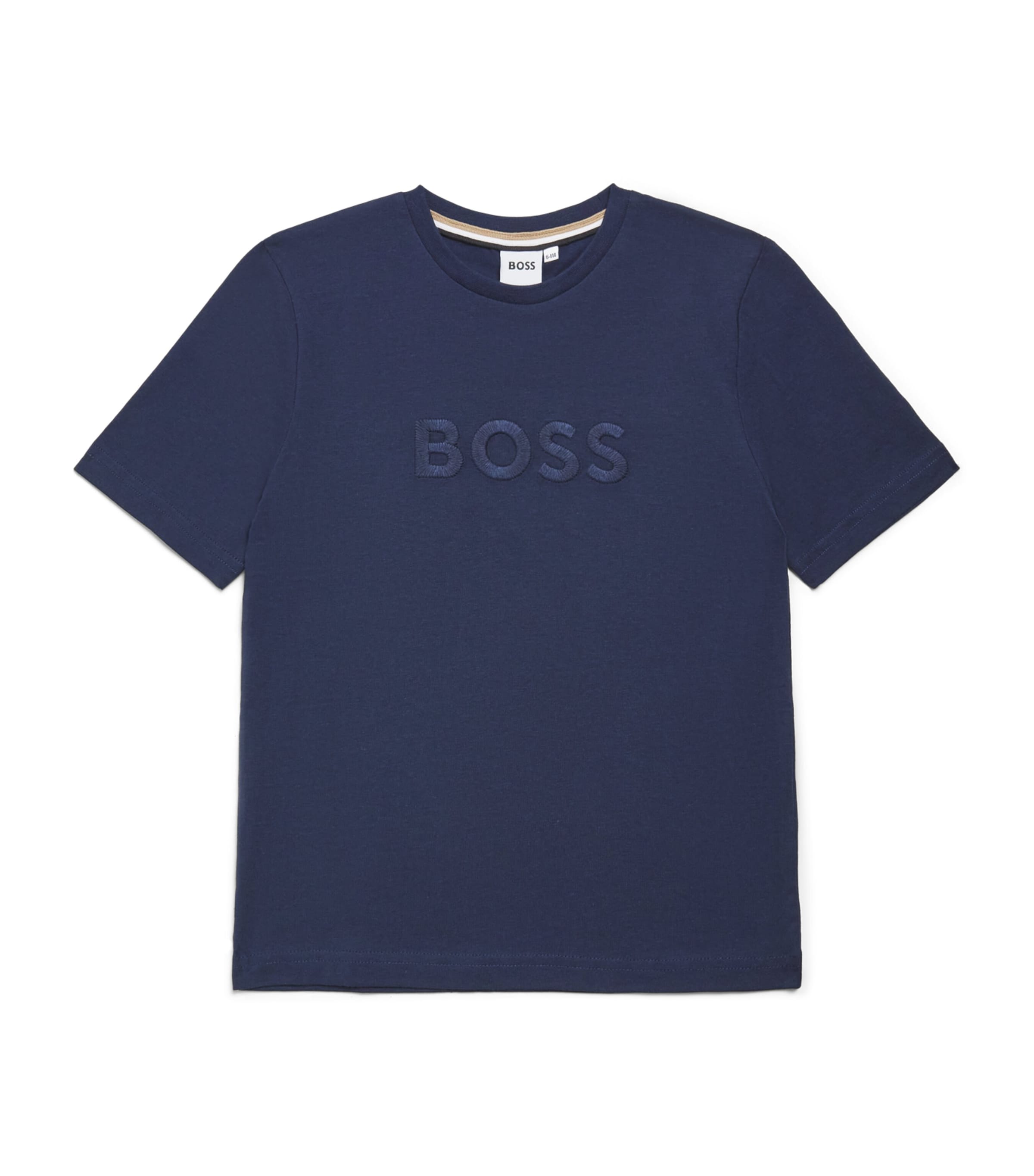 BOSS Kidswear Cotton Logo T-Shirt (4-16 Years) Navy