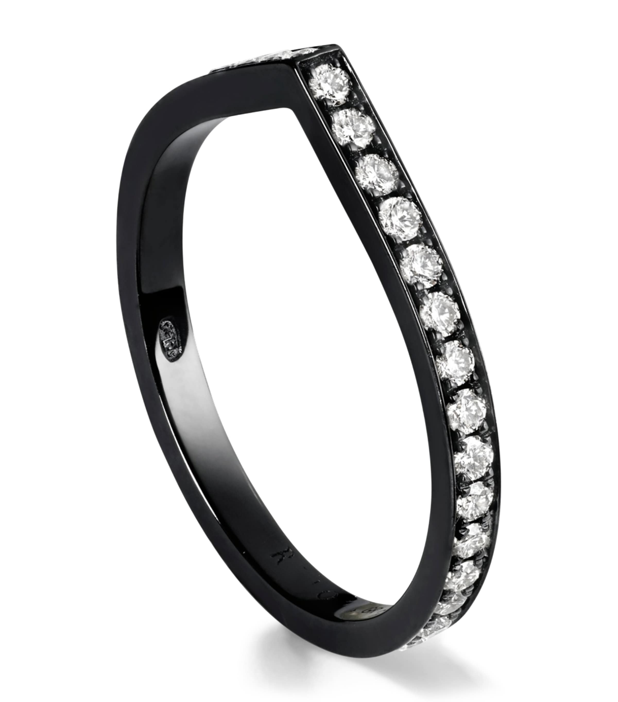 Repossi Black Gold and Diamond Antifer Ring Black Gold