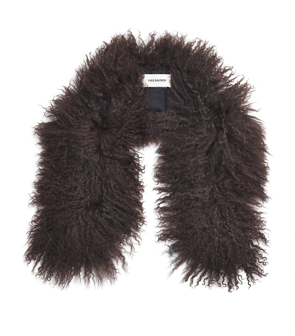 Yves Salomon Lamb Fur Scarf