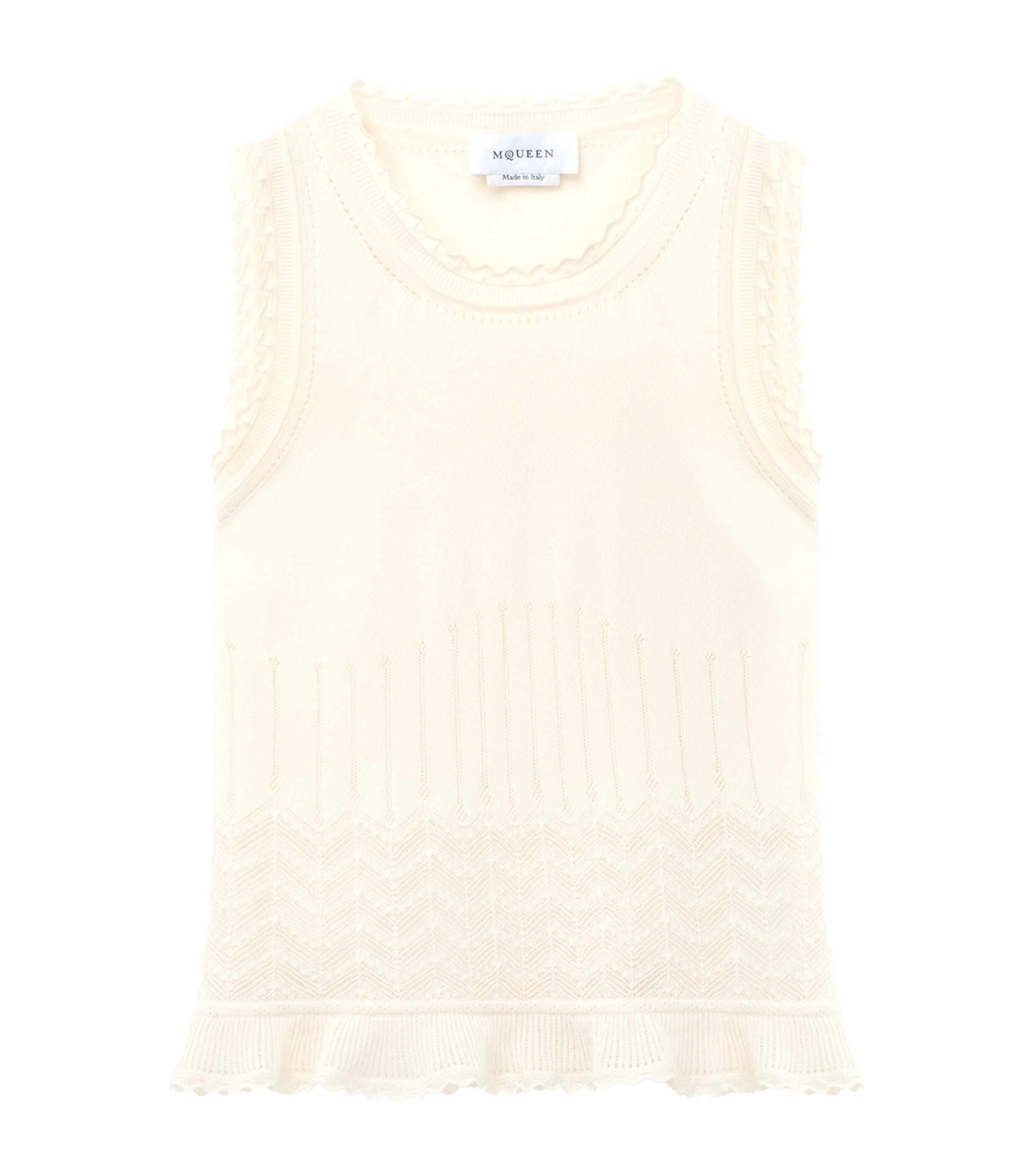 McQueen Womens Pointelle Tank Top