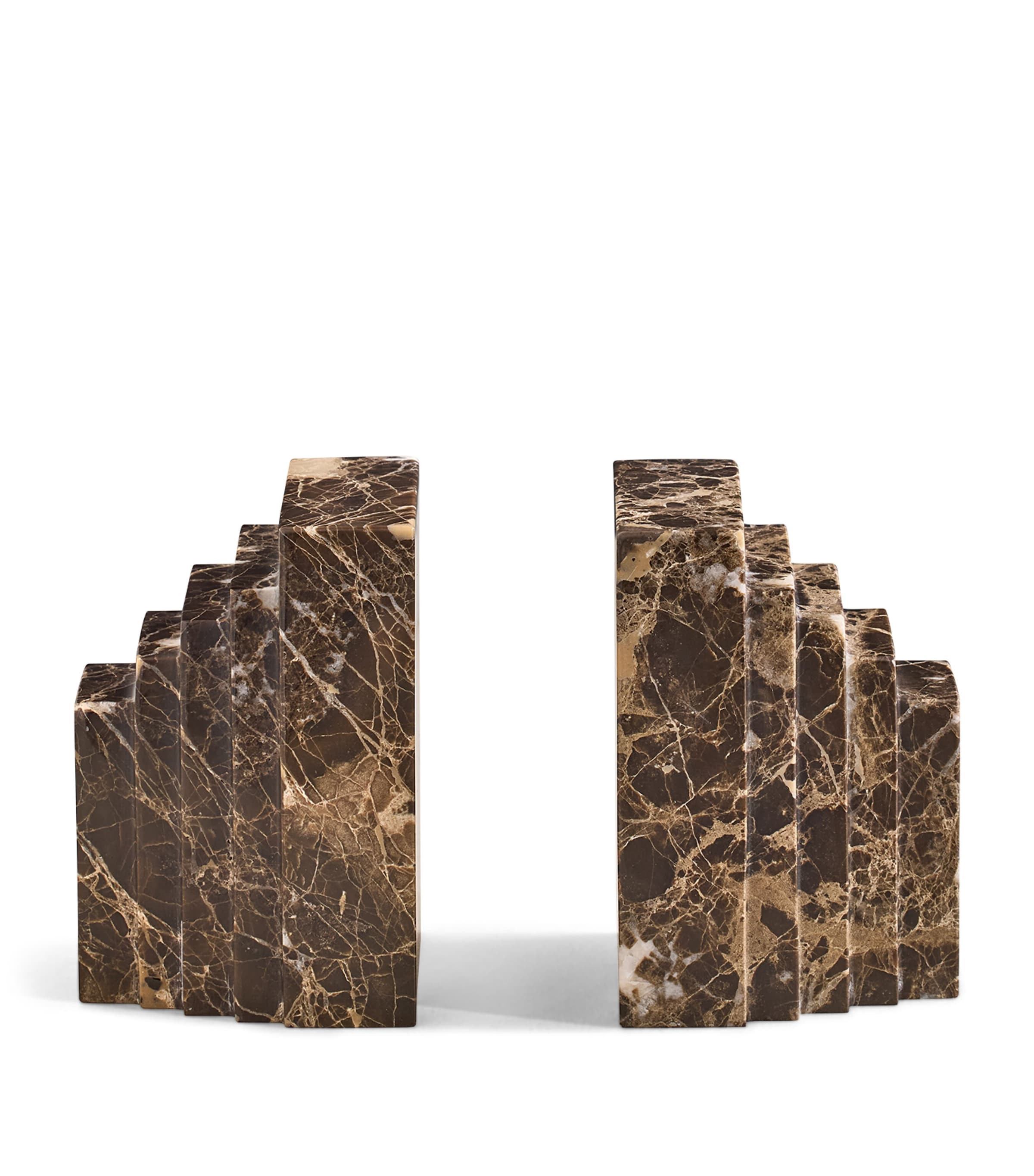 Soho Home Marble Lola Bookends Green