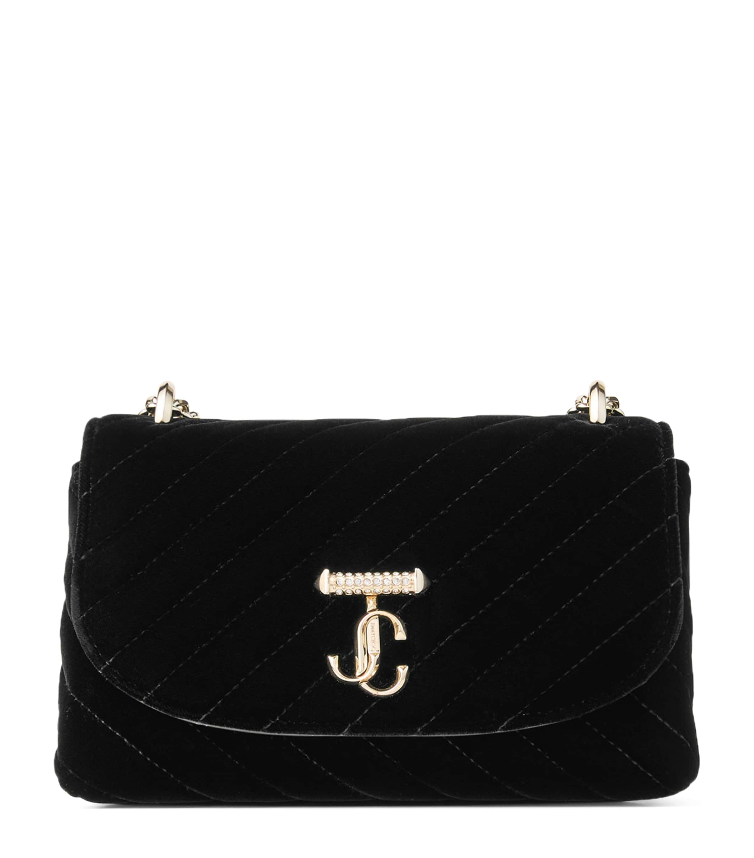 Small Curve Velvet Cross-Body Bag