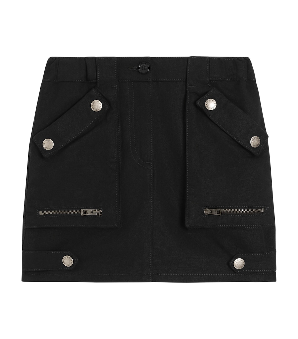 Dolce&Gabbana Kids Cotton Canvas Skirt (8-12+ Years) Black