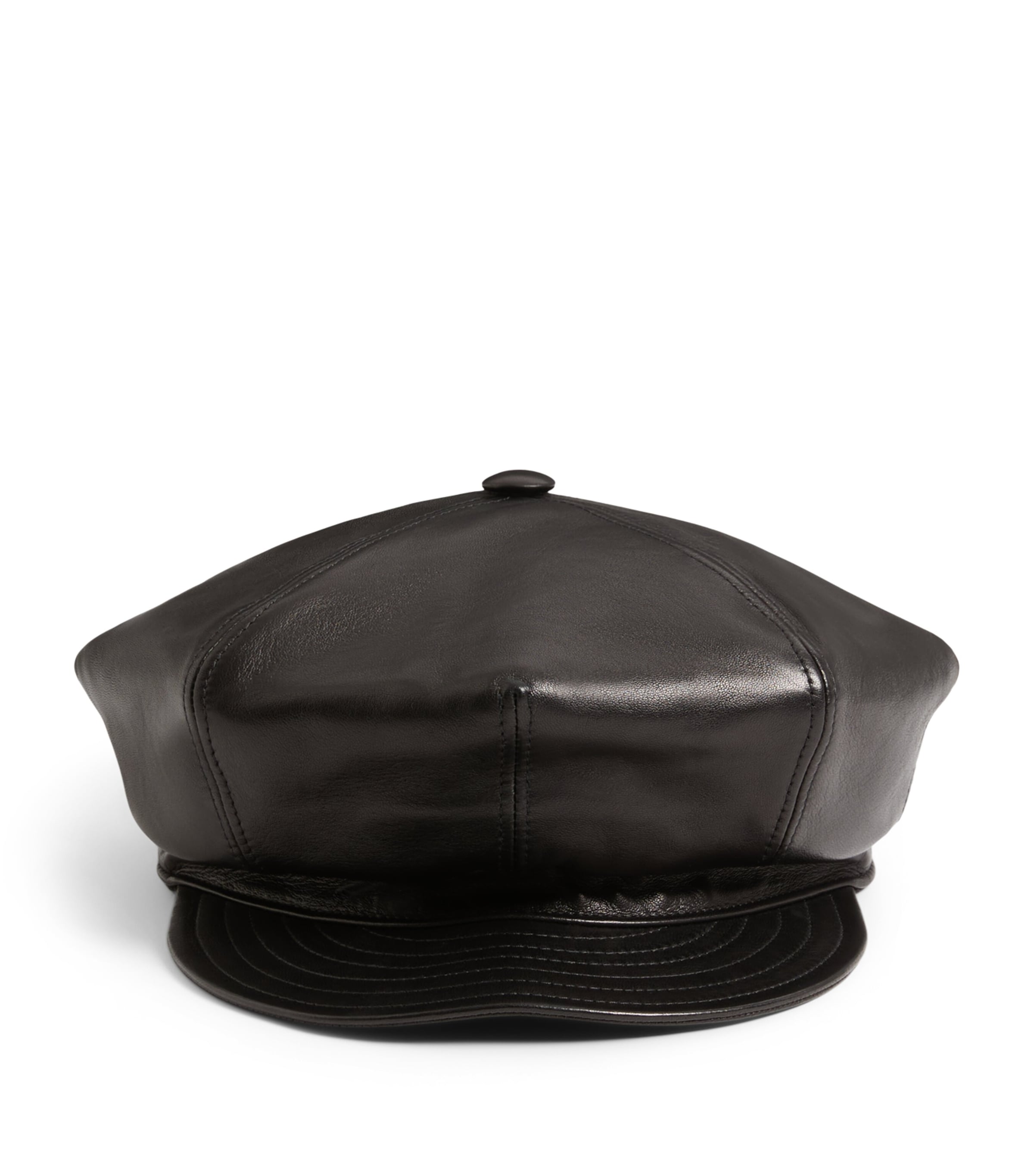 Leather VLogo Signature Beret