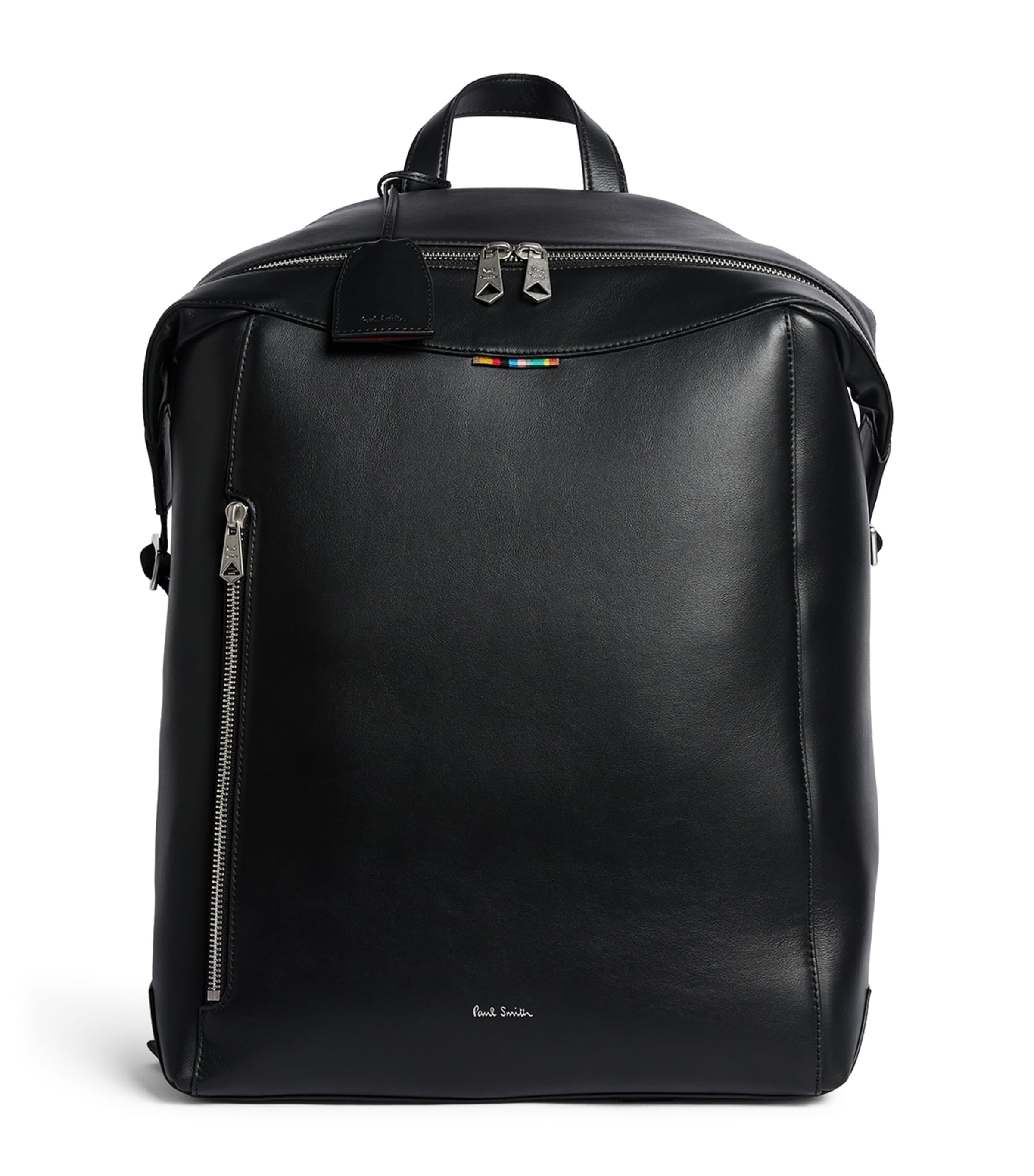 Paul Smith Leather Signature Stripe Backpack