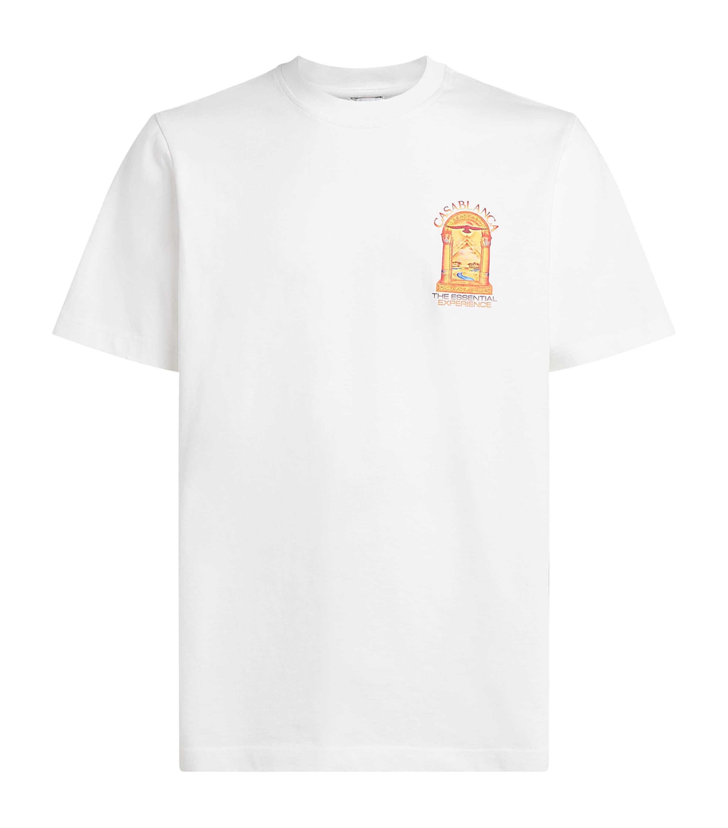 Casablanca Mens Organic Cotton Hermons Mirage Arch T-Shirt Brt Wt/hrmn Mrg Arch