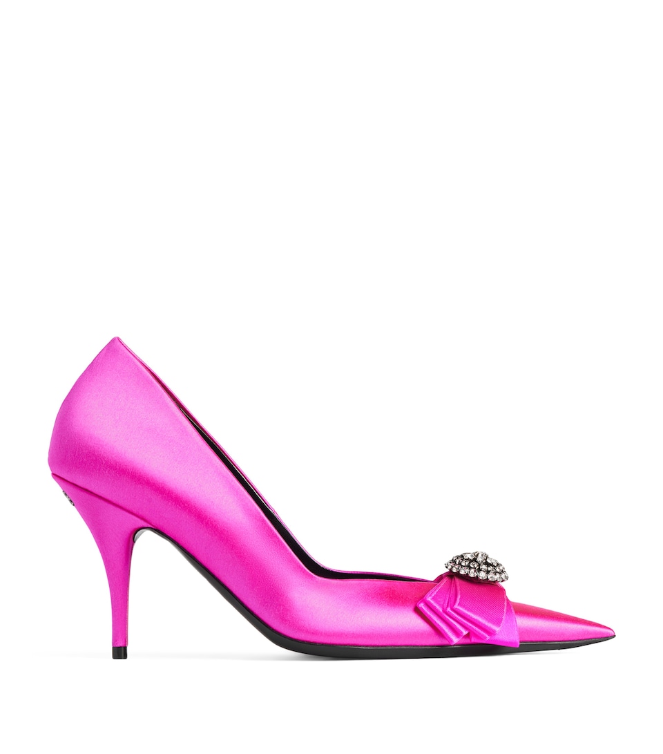 Satin Avenue Palazzo Pumps 90