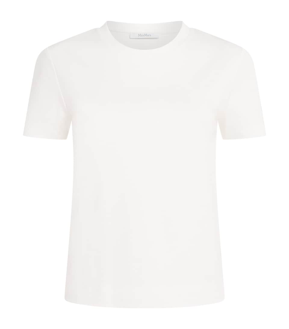 Stretch-Cotton Embroidered T-Shirt