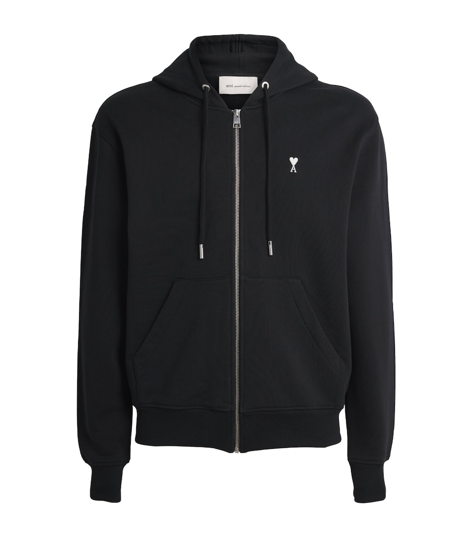 Cotton Ami De Coeur Zip-Up Hoodie
