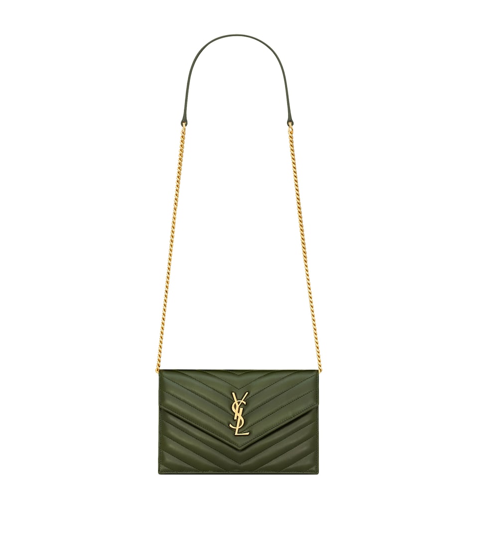 Leather Envelope Chain Wallet