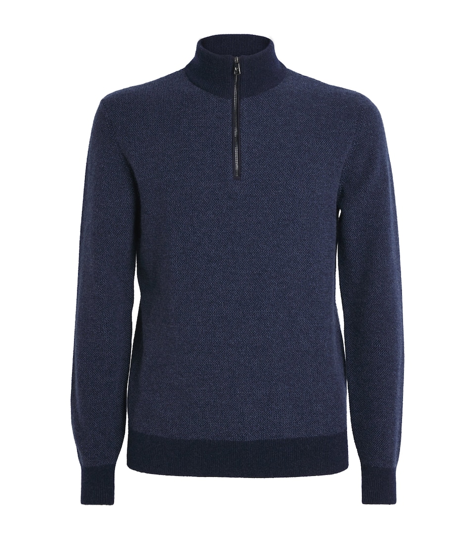 Cashmere Quarter-Zip Sweater