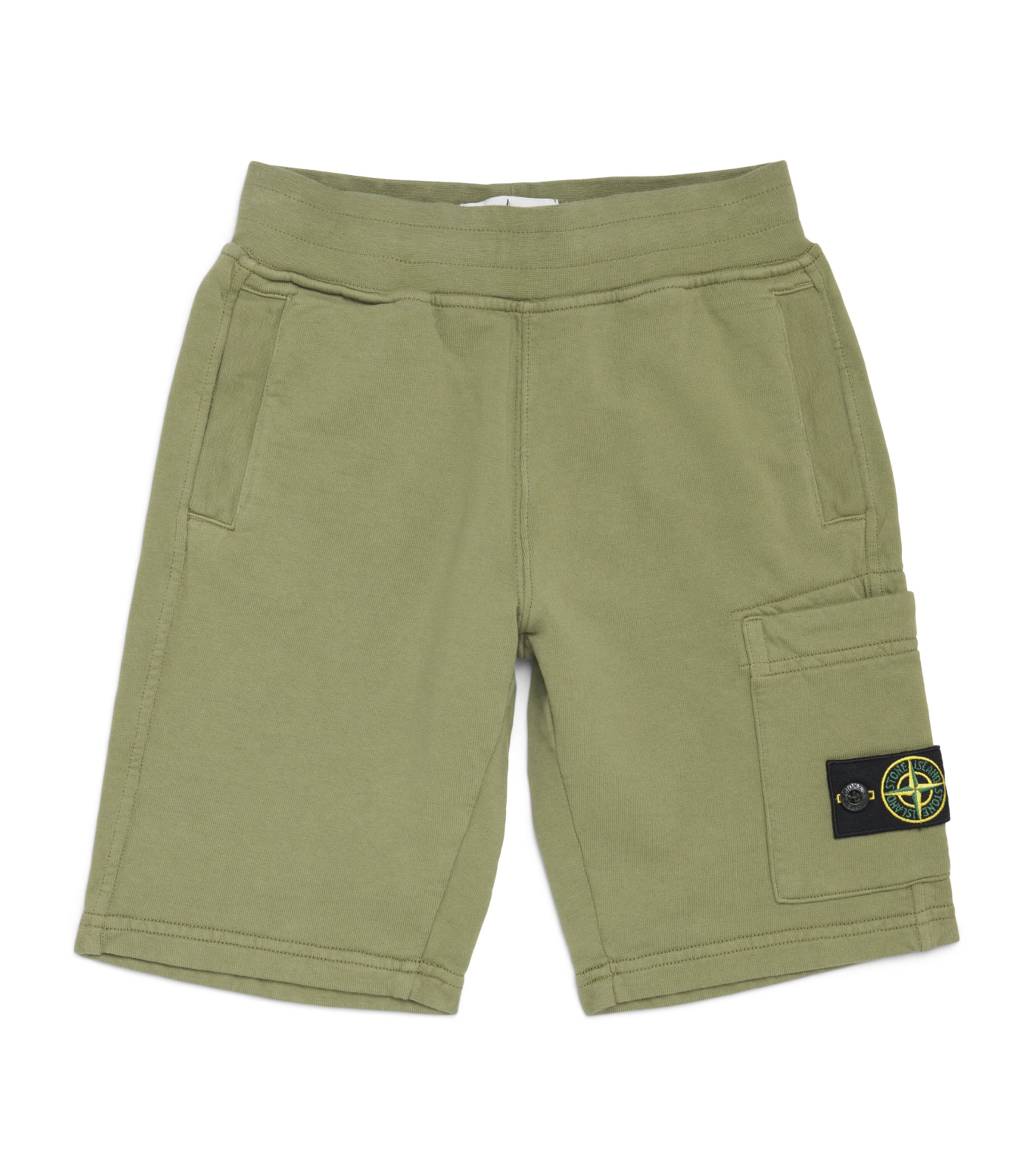 Stone Island Junior Cotton Logo Sweat Shorts (2-14 Years)