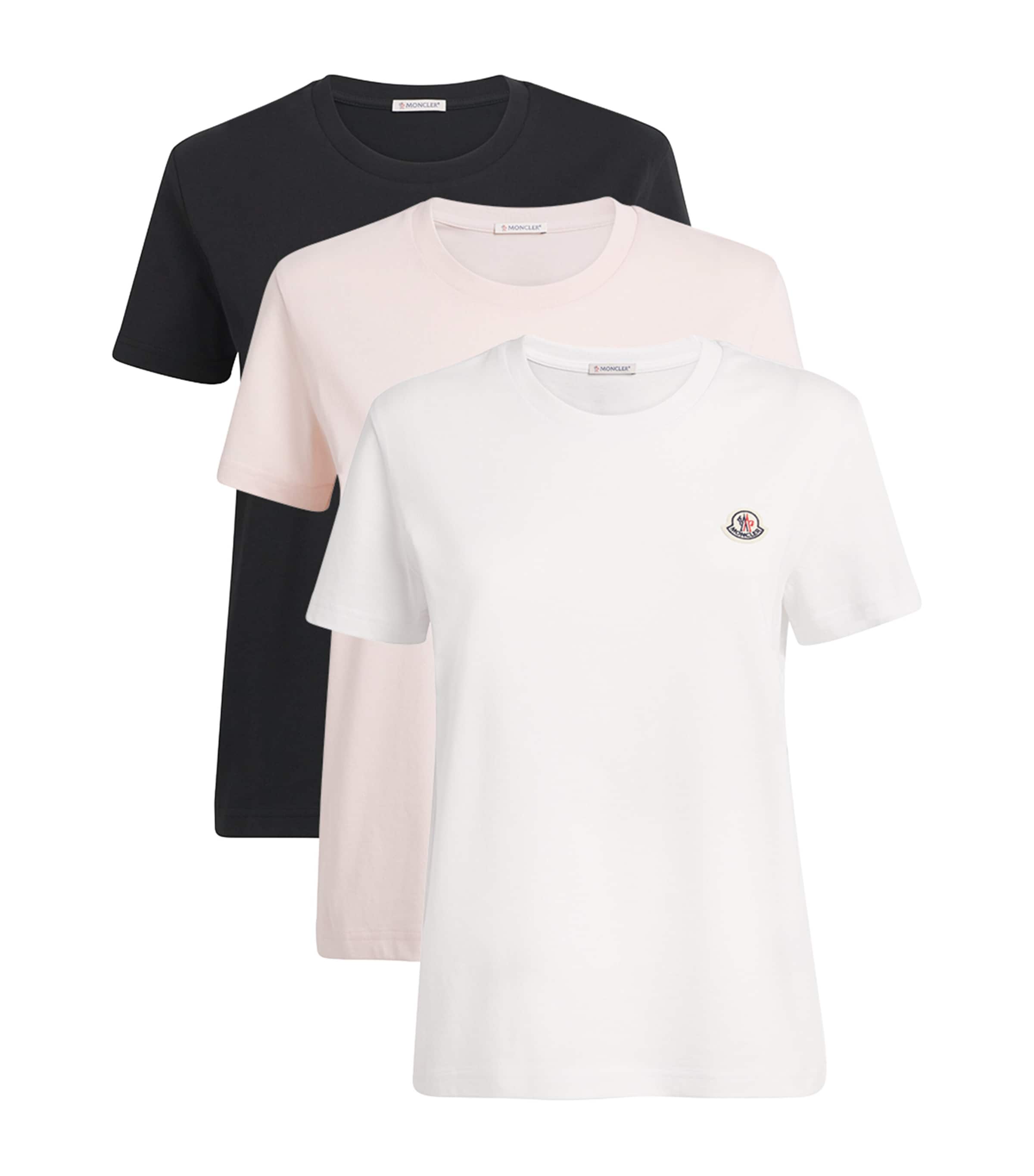 Moncler Womens Logo T-Shirt (Pack of 3)