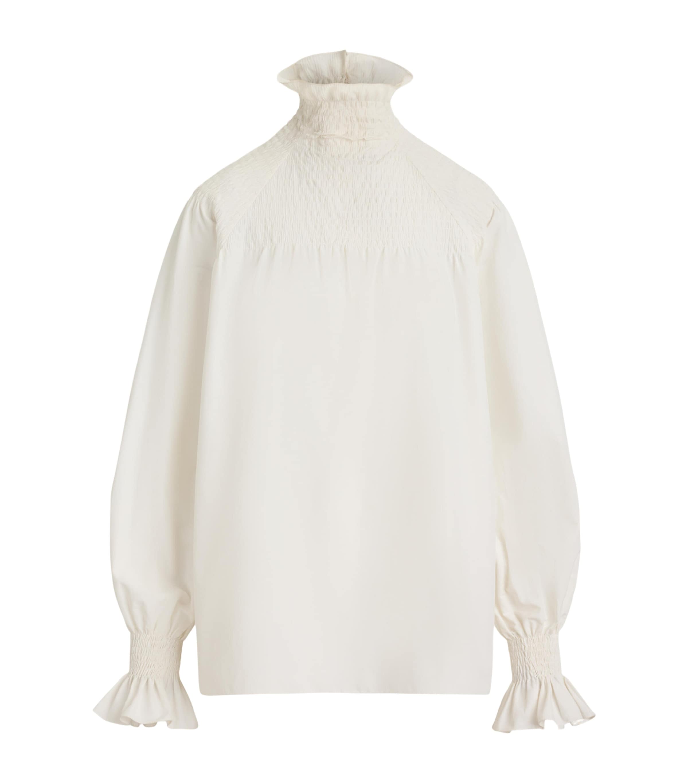 Ralph Lauren Collection Womens Poplin Maddison Blouse Cream