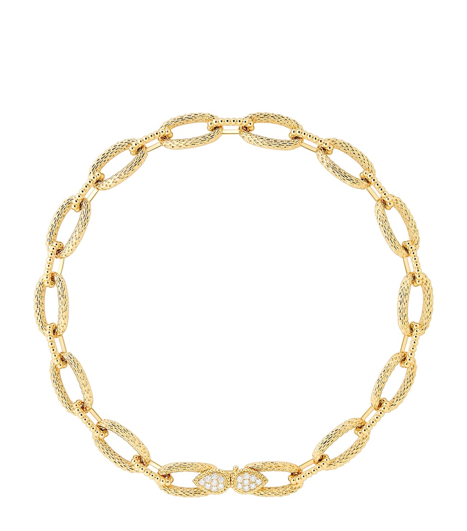Boucheron Yellow Gold and Diamond Serpent Bohème Vintage Necklace Yellow Gold