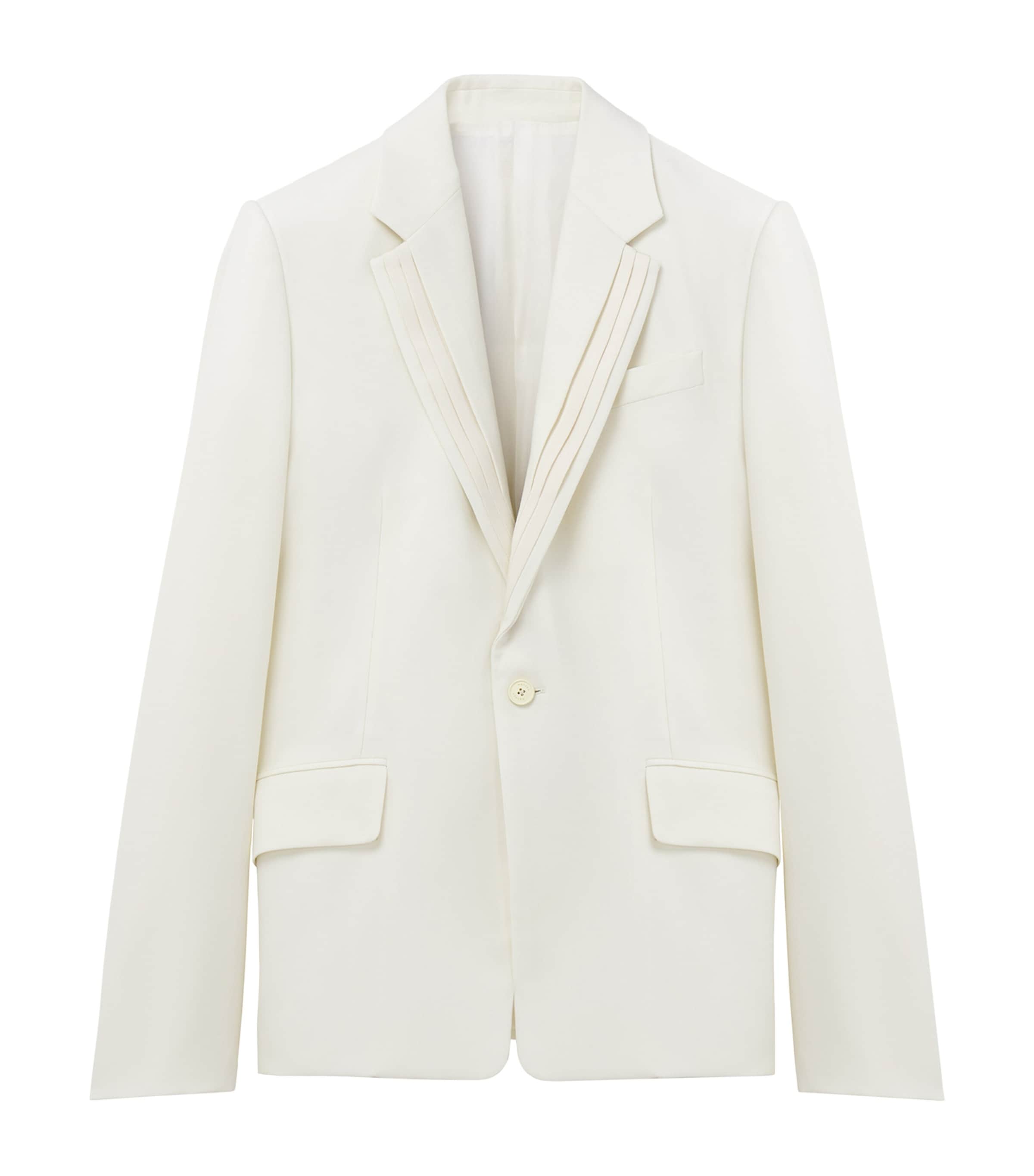 McQueen Mens Wool Pleated Blazer