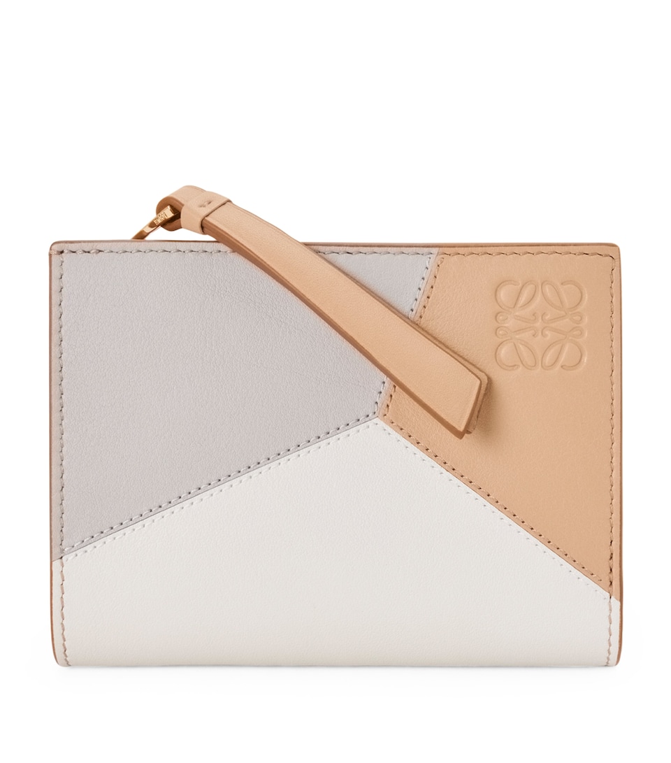 Leather Puzzle Compact Wallet