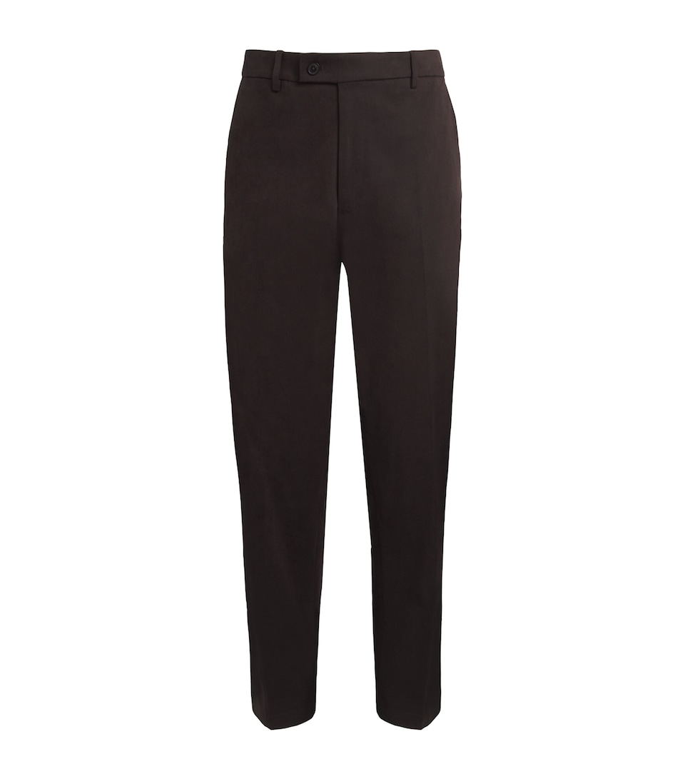 Cotton Flat Front Trousers