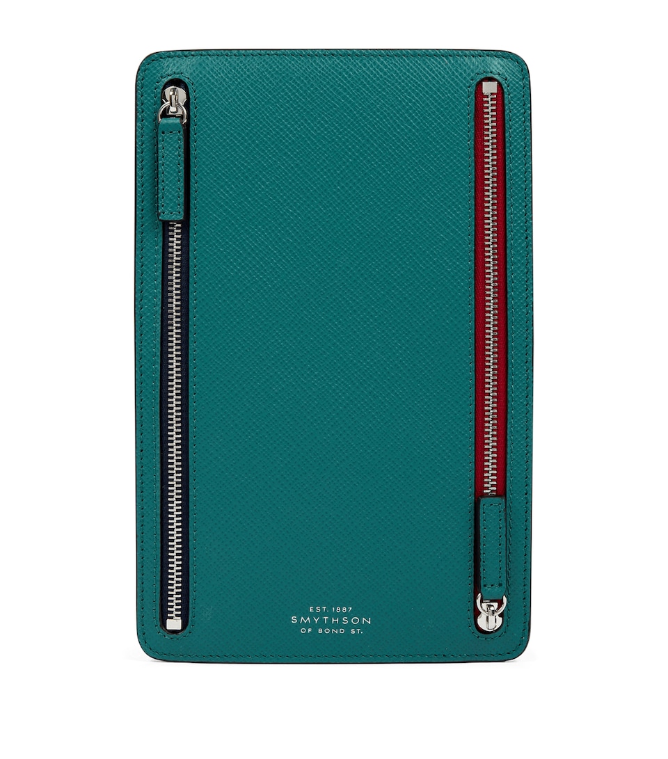 Panama Leather Multi-Zip Wallet