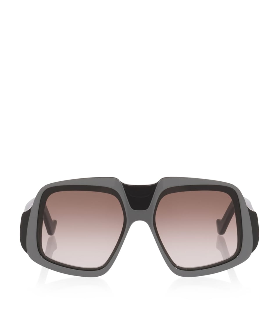 LOEWE Anagram Oversized Square Sunglasses Black