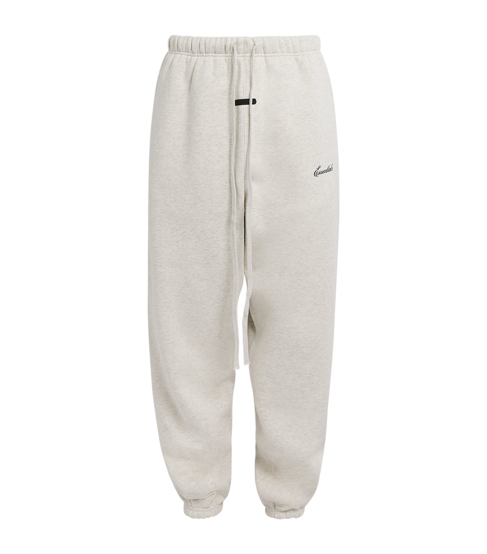 FEAR OF GOD ESSENTIALS Mens Logo Classic Sweatpants Oatmeal Heather/lght