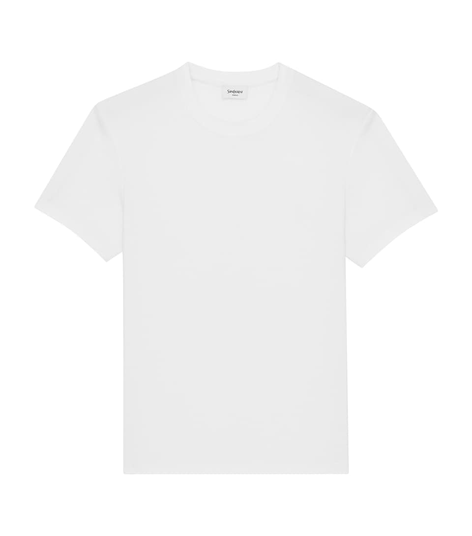 Saint Laurent Mens Cotton Cassandre T-Shirt