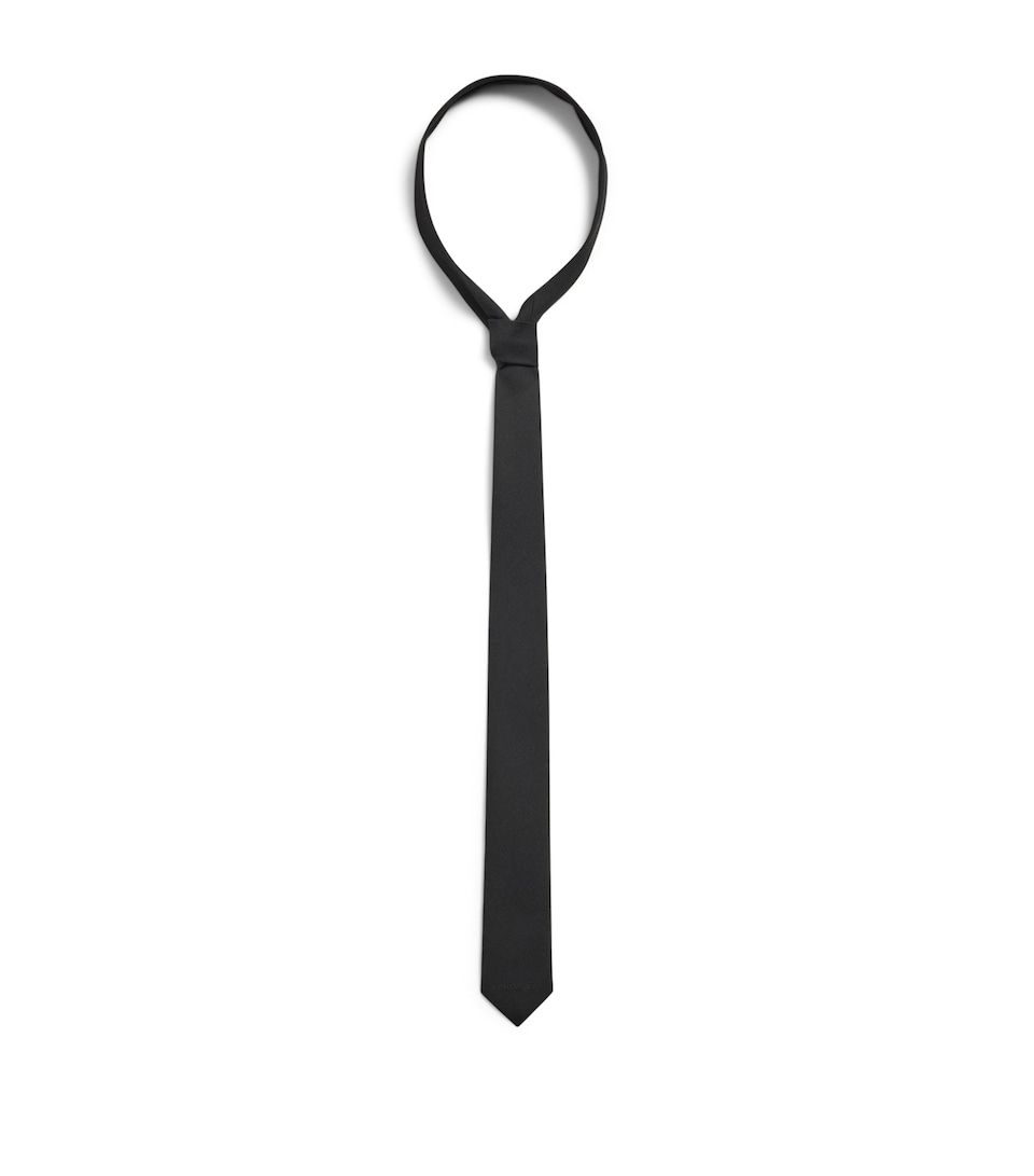 Balenciaga Wool Logo Tie