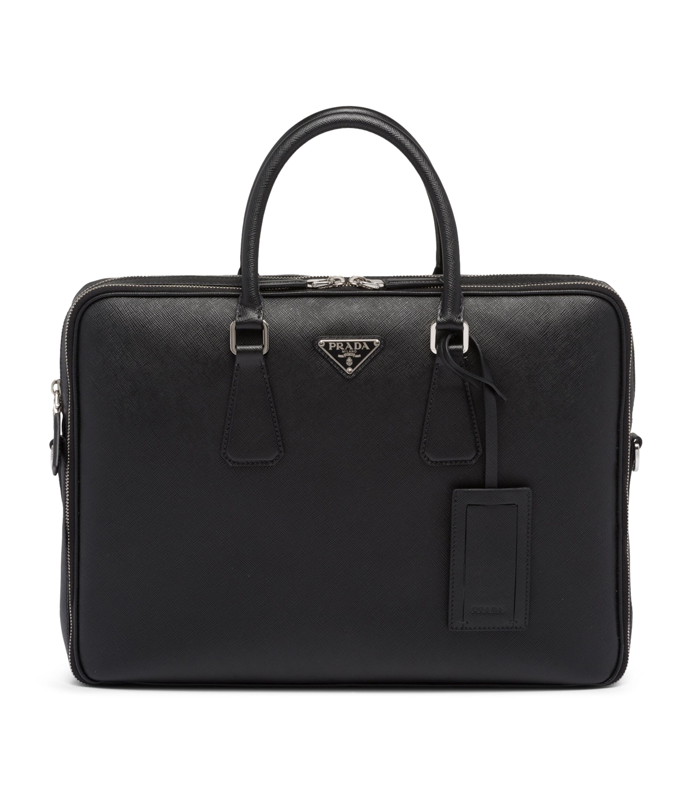 Saffiano Leather Briefcase