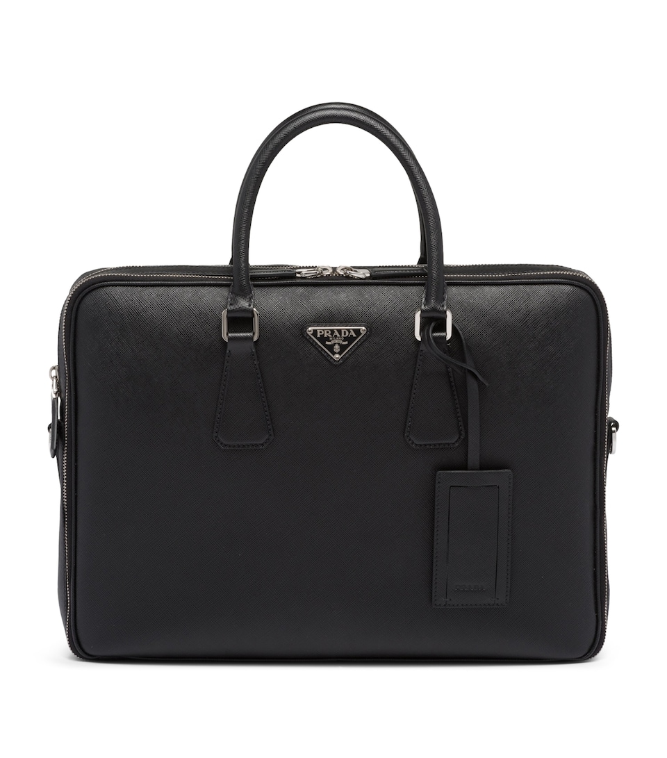 Saffiano Leather Briefcase