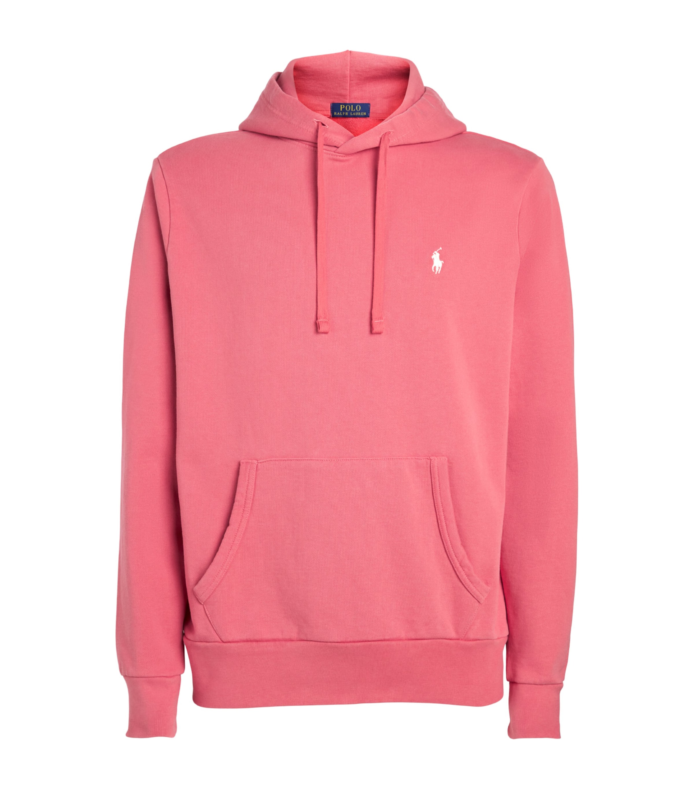 Polo Ralph Lauren Mens Cotton Loopback Fleece Polo Pony Hoodie Red Sky