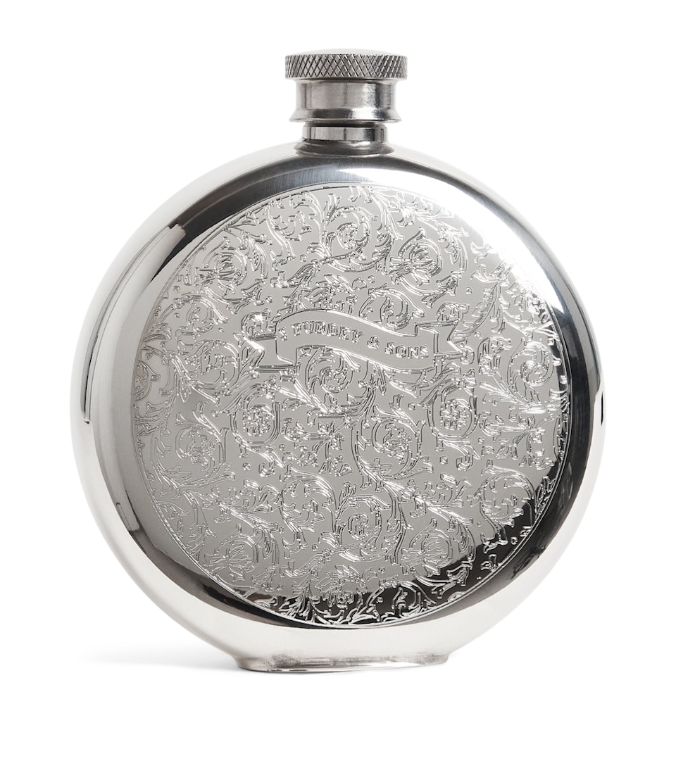 Purdey Rose and Scroll Flask Stl