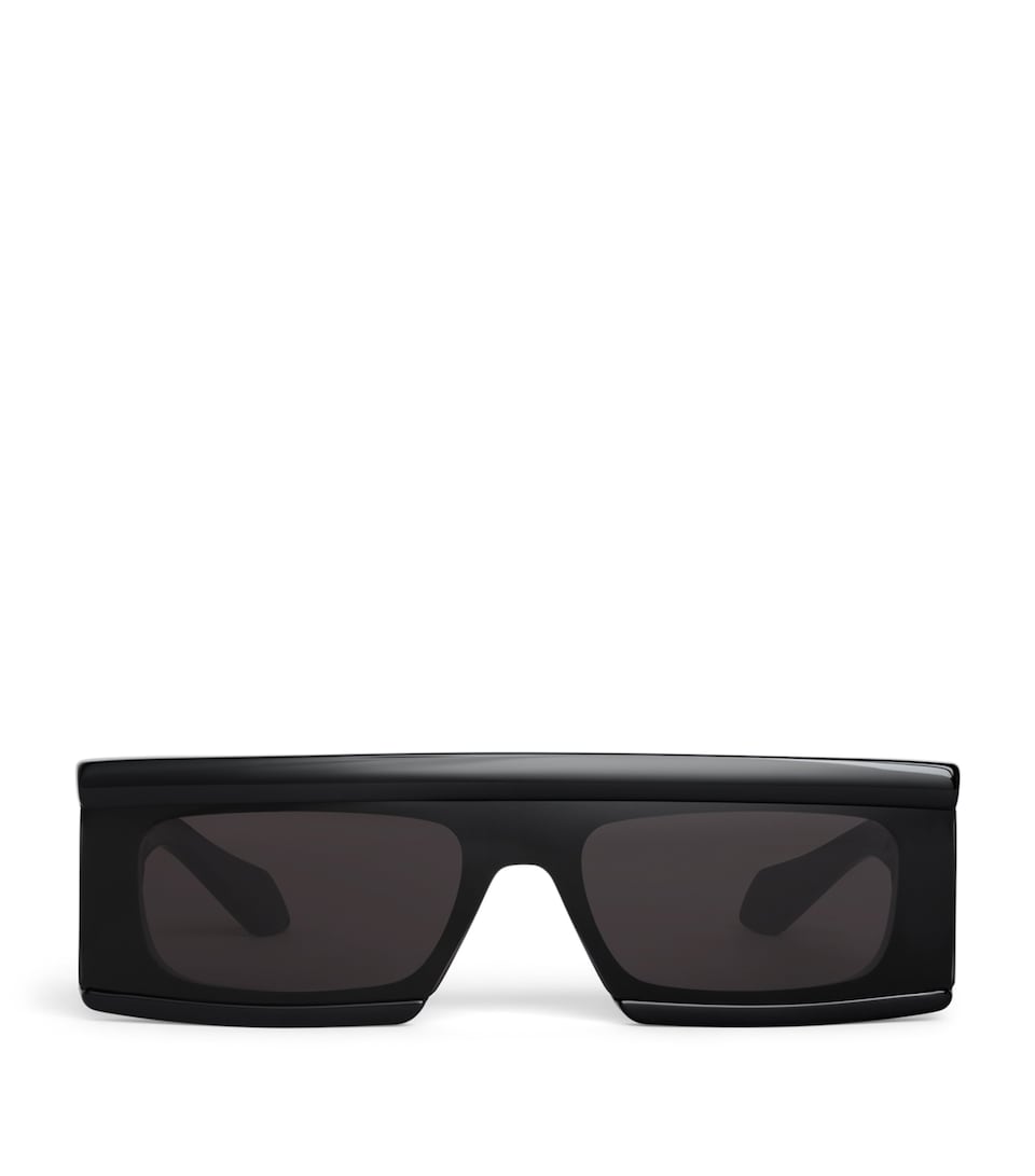 Alaïa Acetate Rectangle Mask 99 Sunglasses Noir