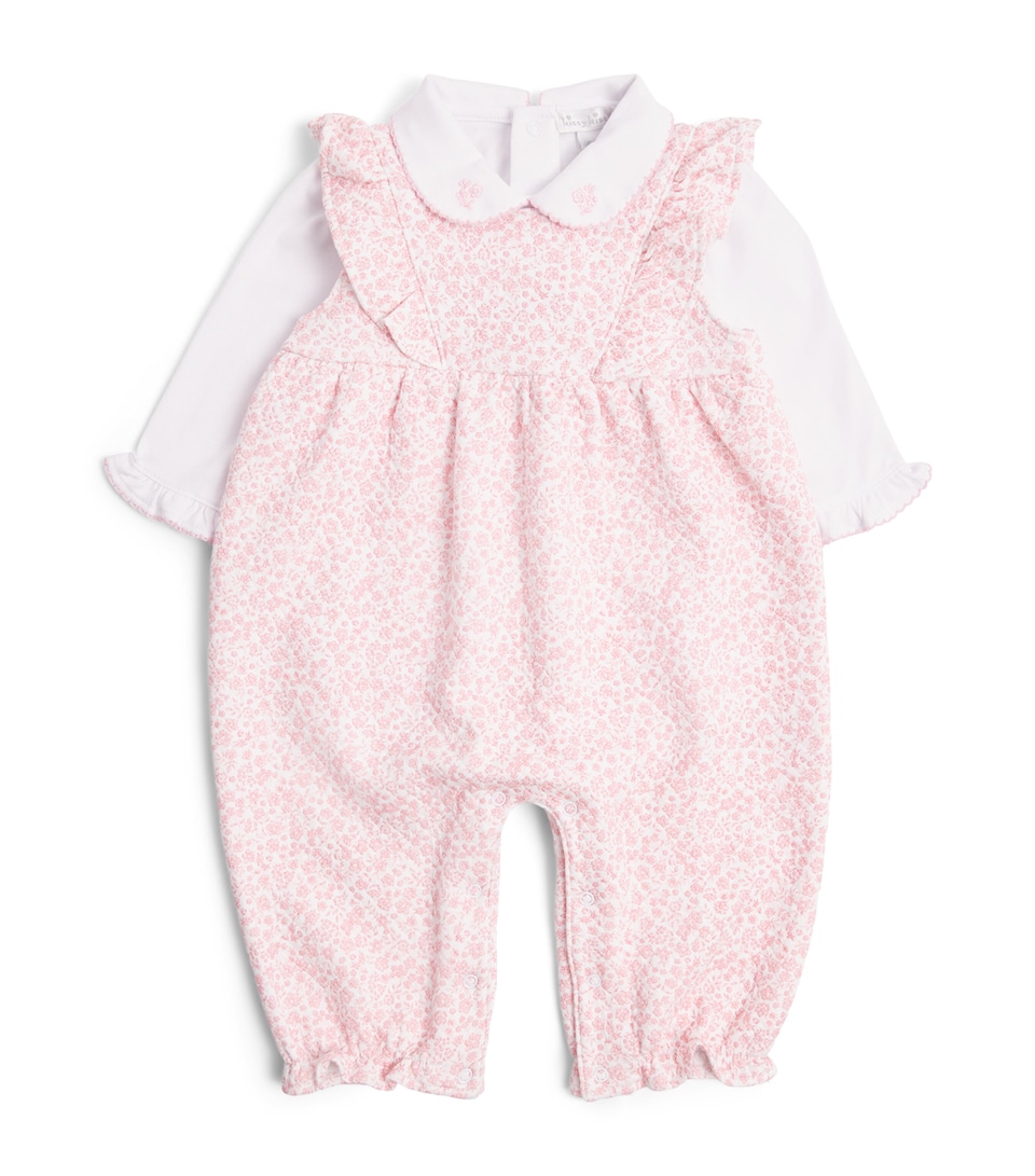 Kissy Kissy Pima Cotton Floral Playsuit Set (3-18 Months) Pink/white