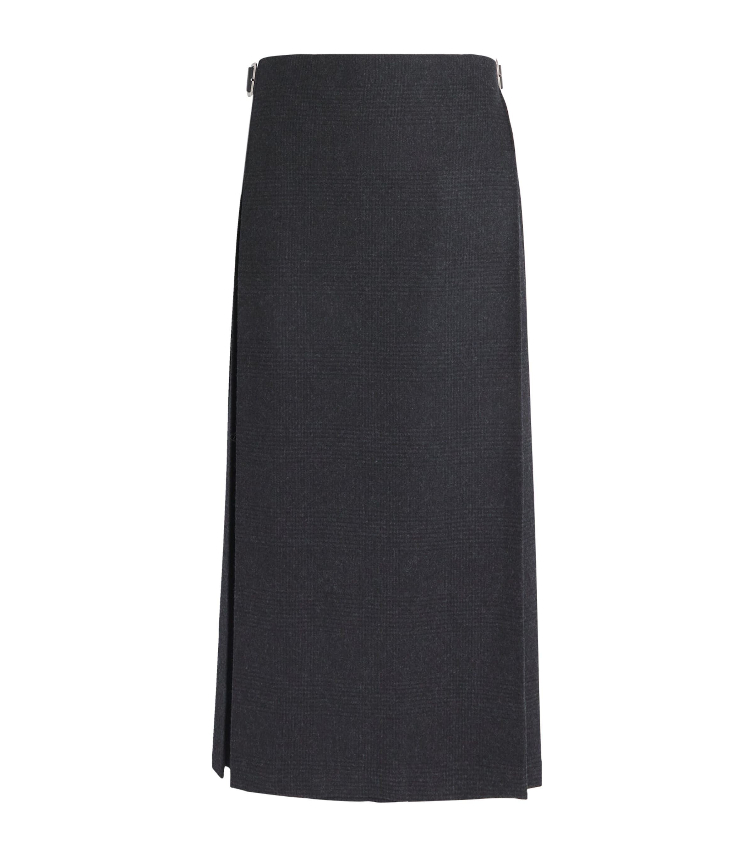 x Le Kilt Wool-Cashmere Tailored Mini Skirt