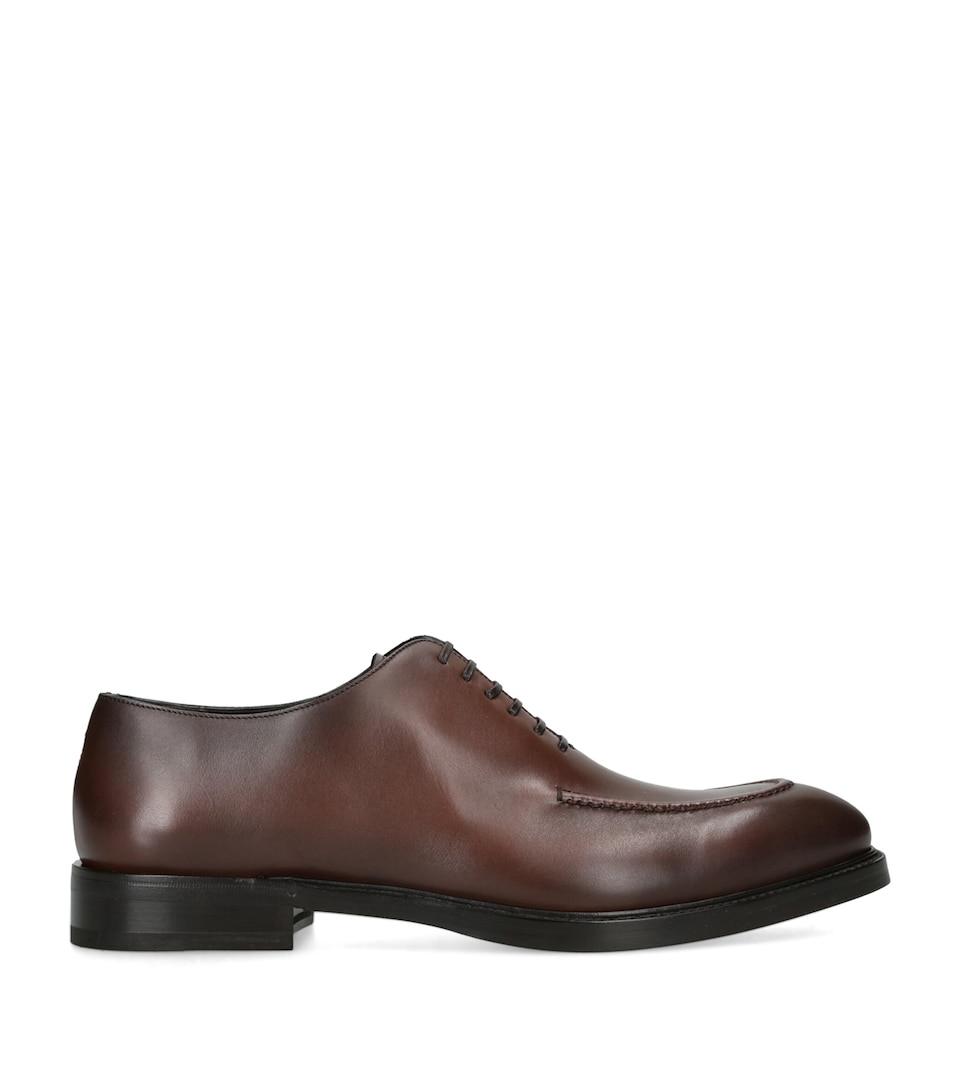 Salvatore Ferragamo Leather Salerno Oxford Shoes Brown
