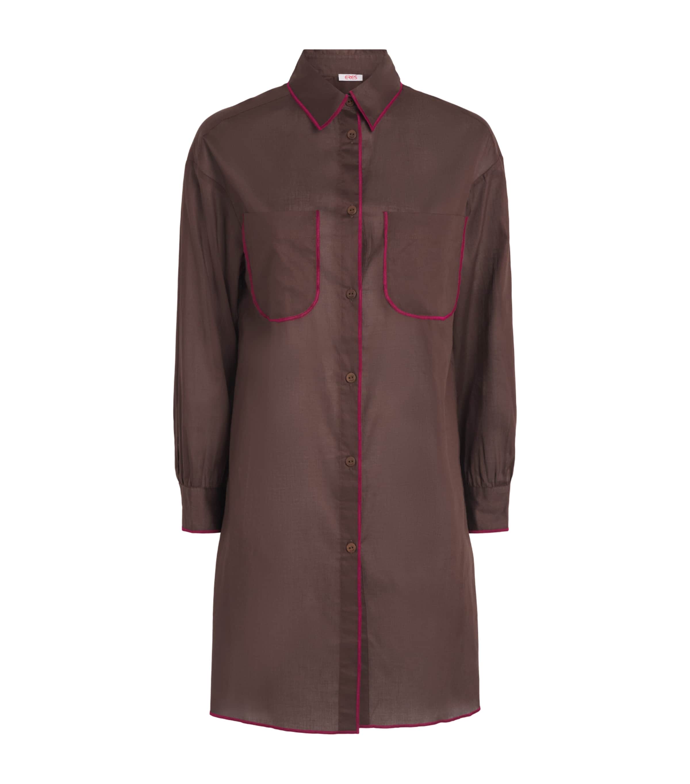 Eres Womens Cotton Phare Shirt Chocolat Noir