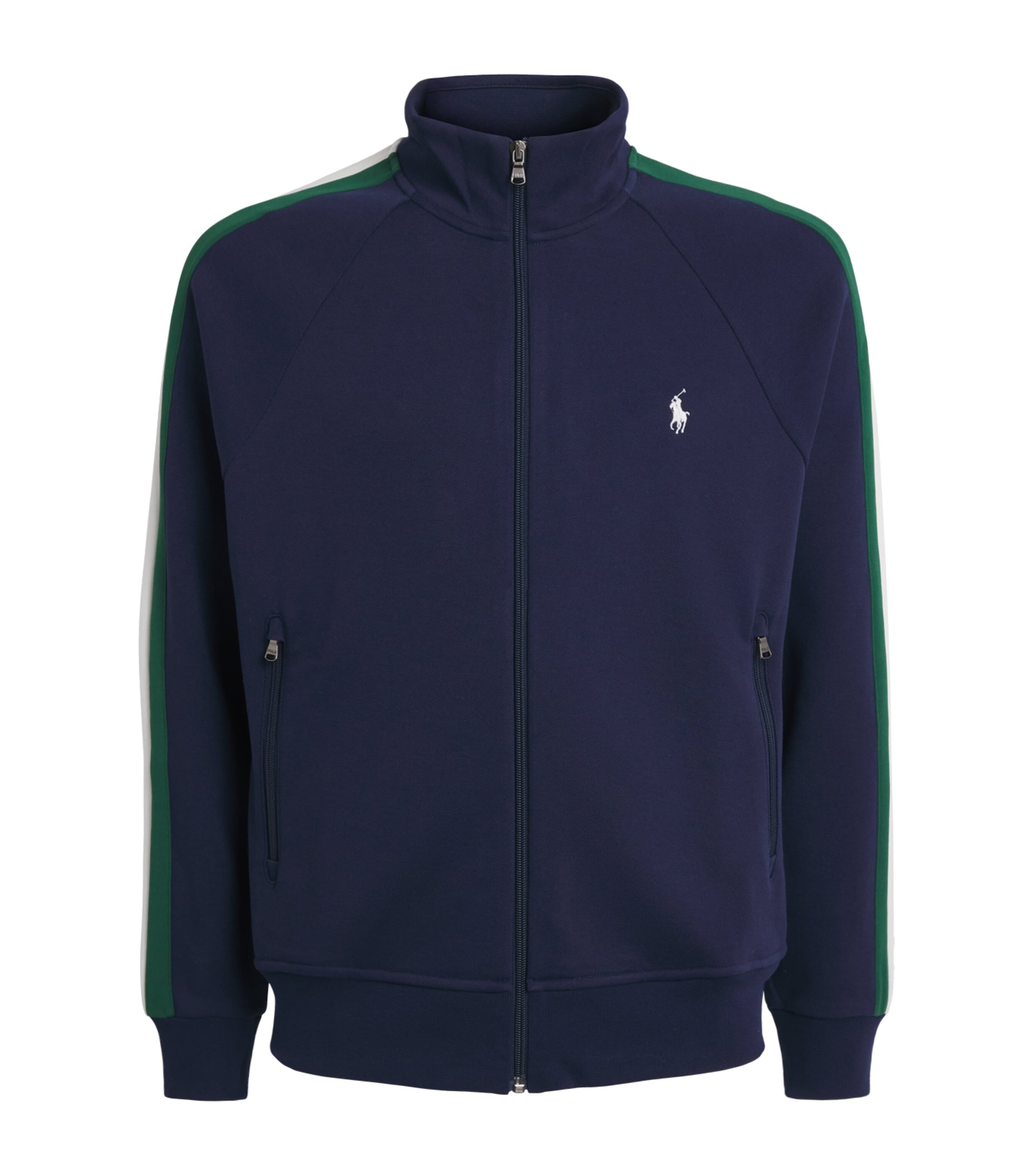 Polo Ralph Lauren Mens Double-Knit Track Jacket Newport Navy